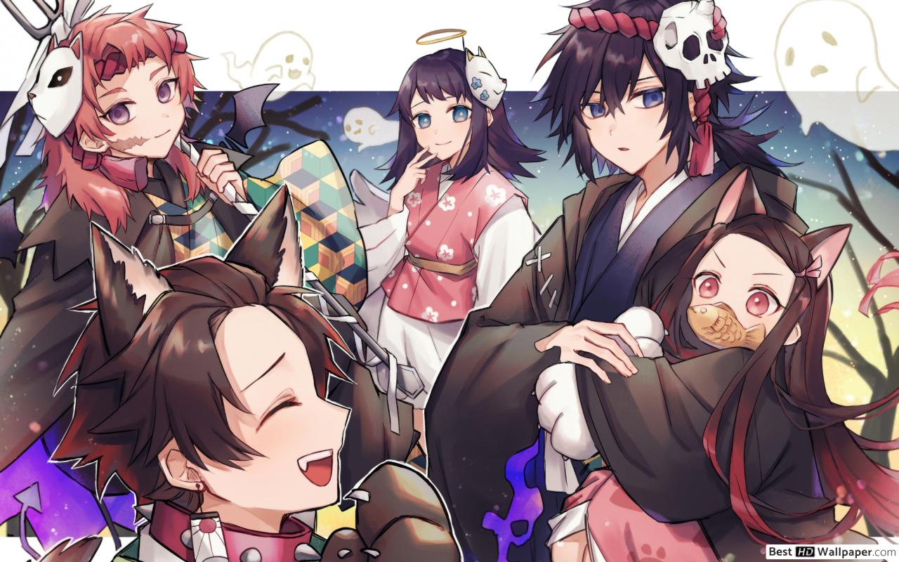 Kimetsu No Yaiba Halloween Wallpapers - Wallpaper Cave