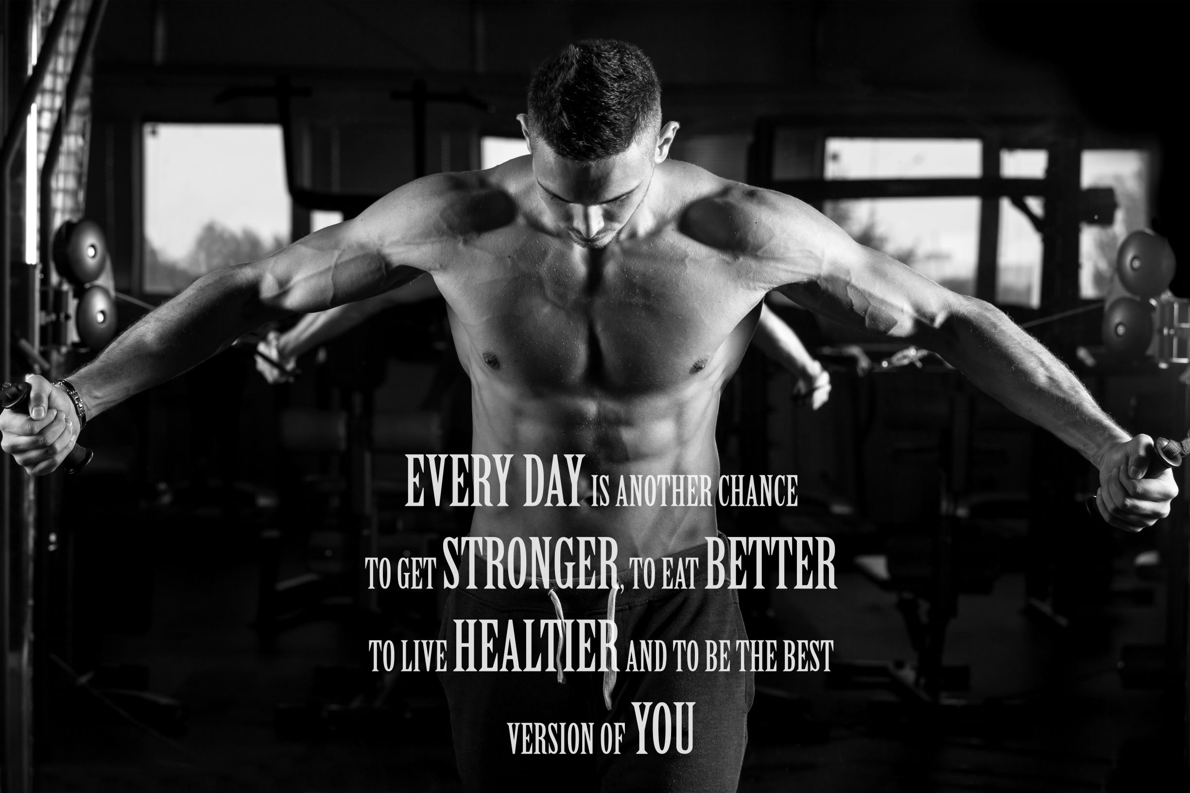 EzPosterPrints Men Girl Fitness Workout Quotes Motivational Inspirational Muscle Gym Posters Art Print For Home Office Gym QUOTE 18