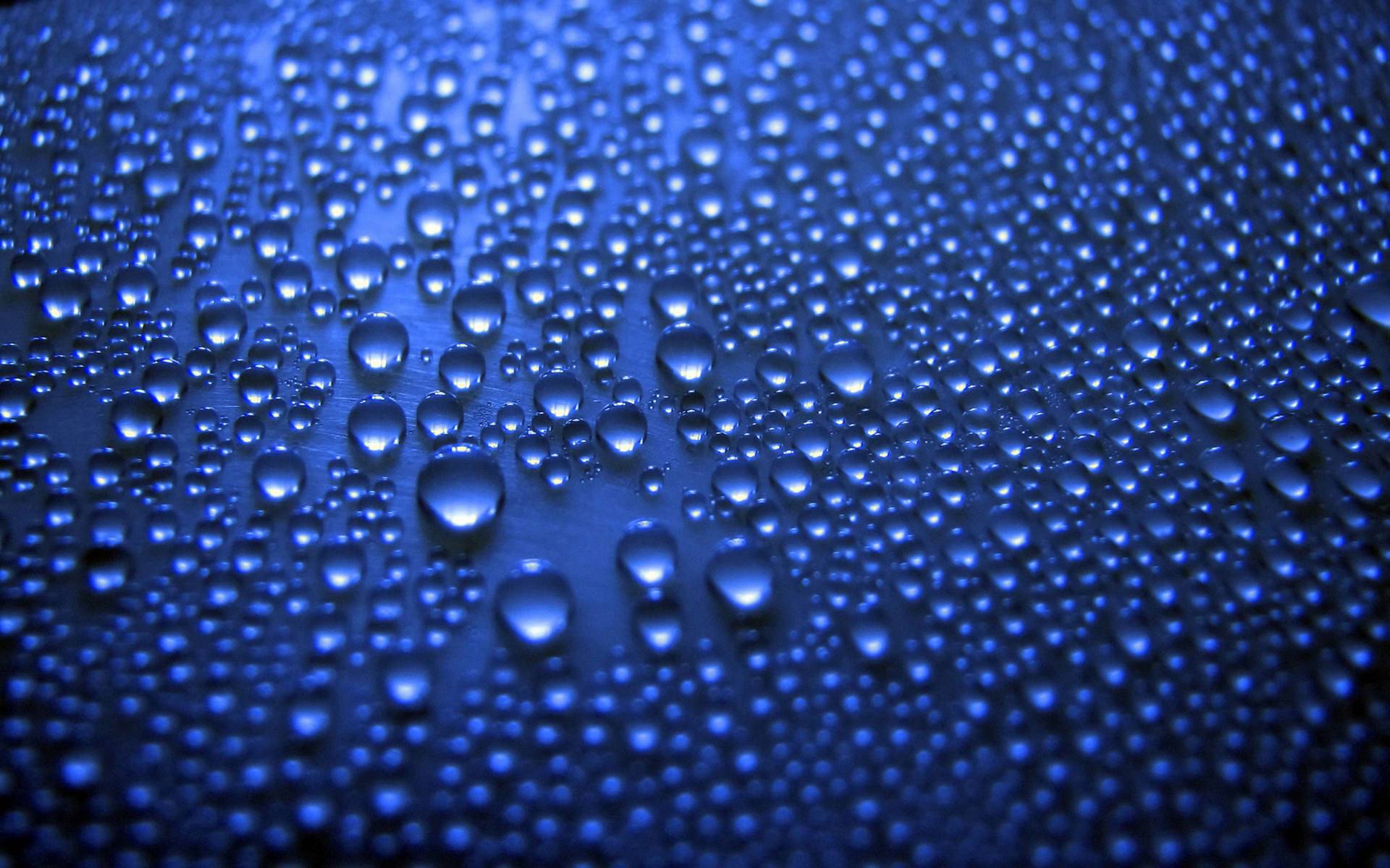 Blue Water Drops Wallpaper Free Blue Water Drops Background