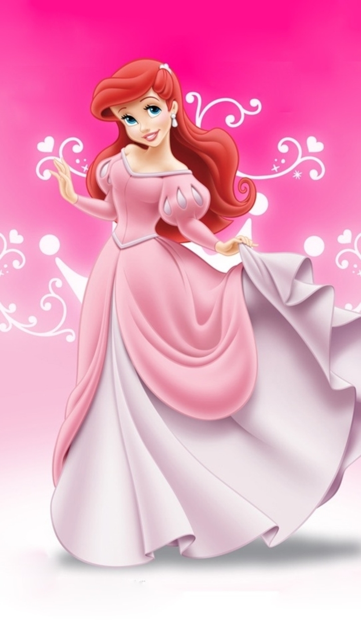cartoon girl wallpaper, pink, cartoon, figurine, fictional character, gown