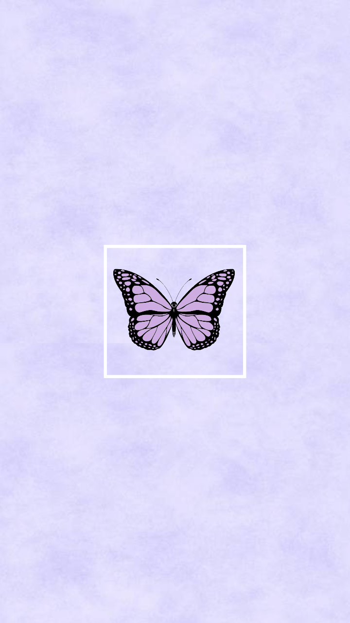 Aesthetic Purple Butterfly Wallpaper