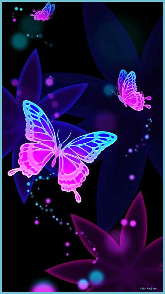 Neon Art Butterfly Wallpaper, Purple Butterfly Wallpaper Butterfly Image