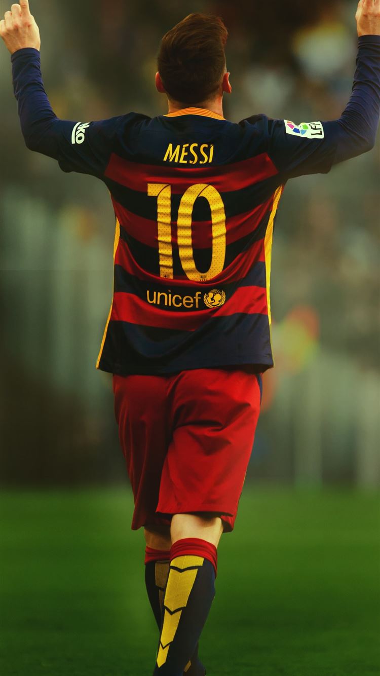 king Lionel Messi soccer Photohop effects iPhone 8 Wallpaper Free Download