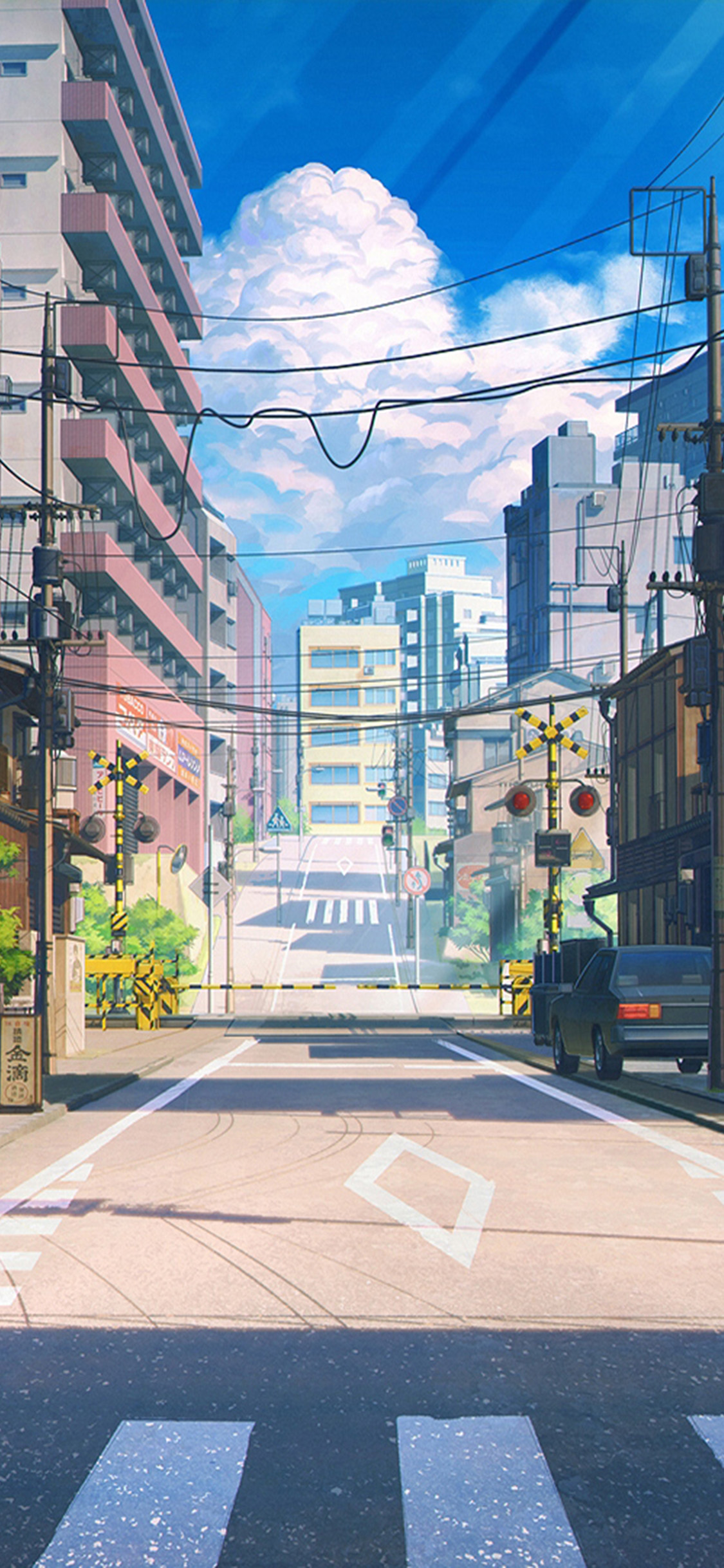 Art Anime Japan Street Wallpaper