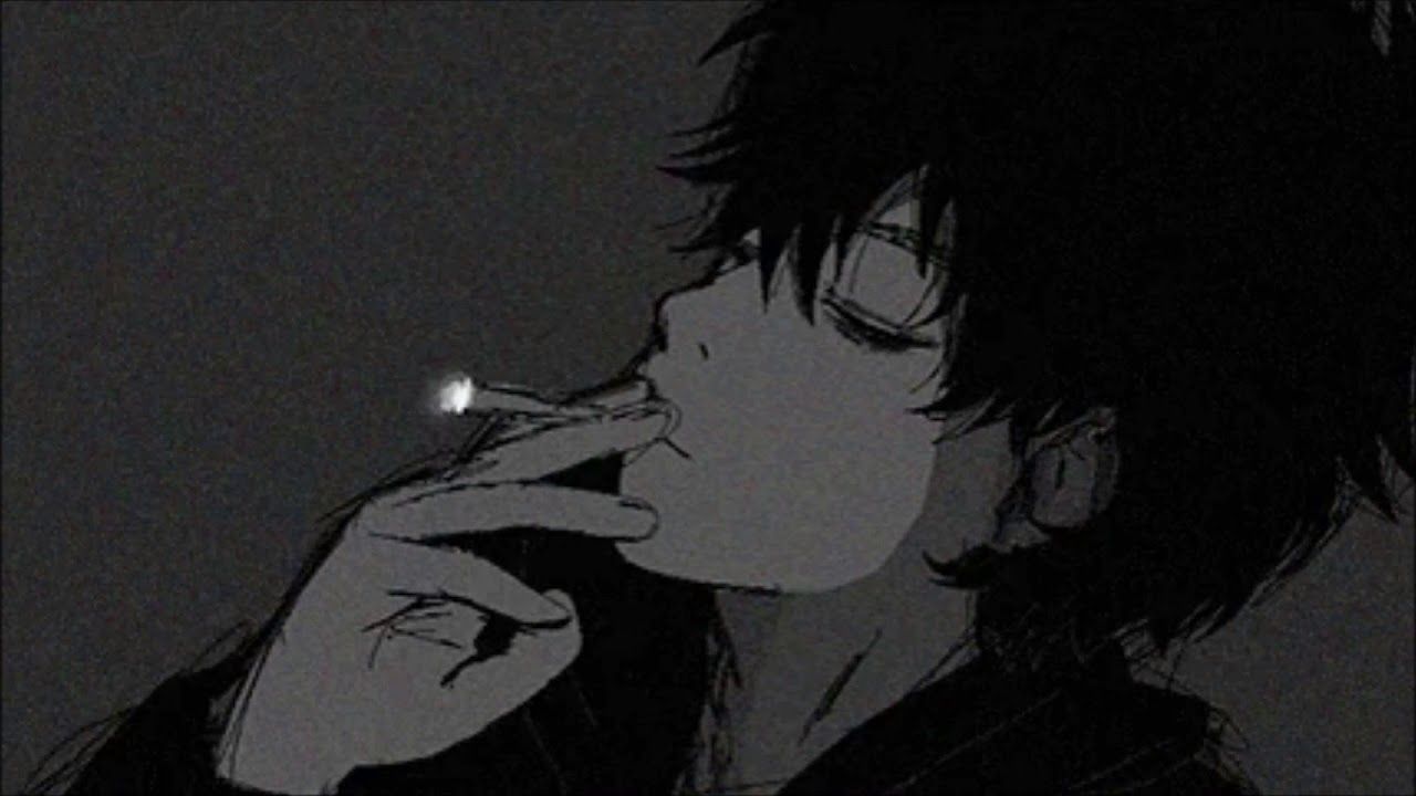 Download Aesthetic Anime Boy Icon Dark Clothes Wallpaper