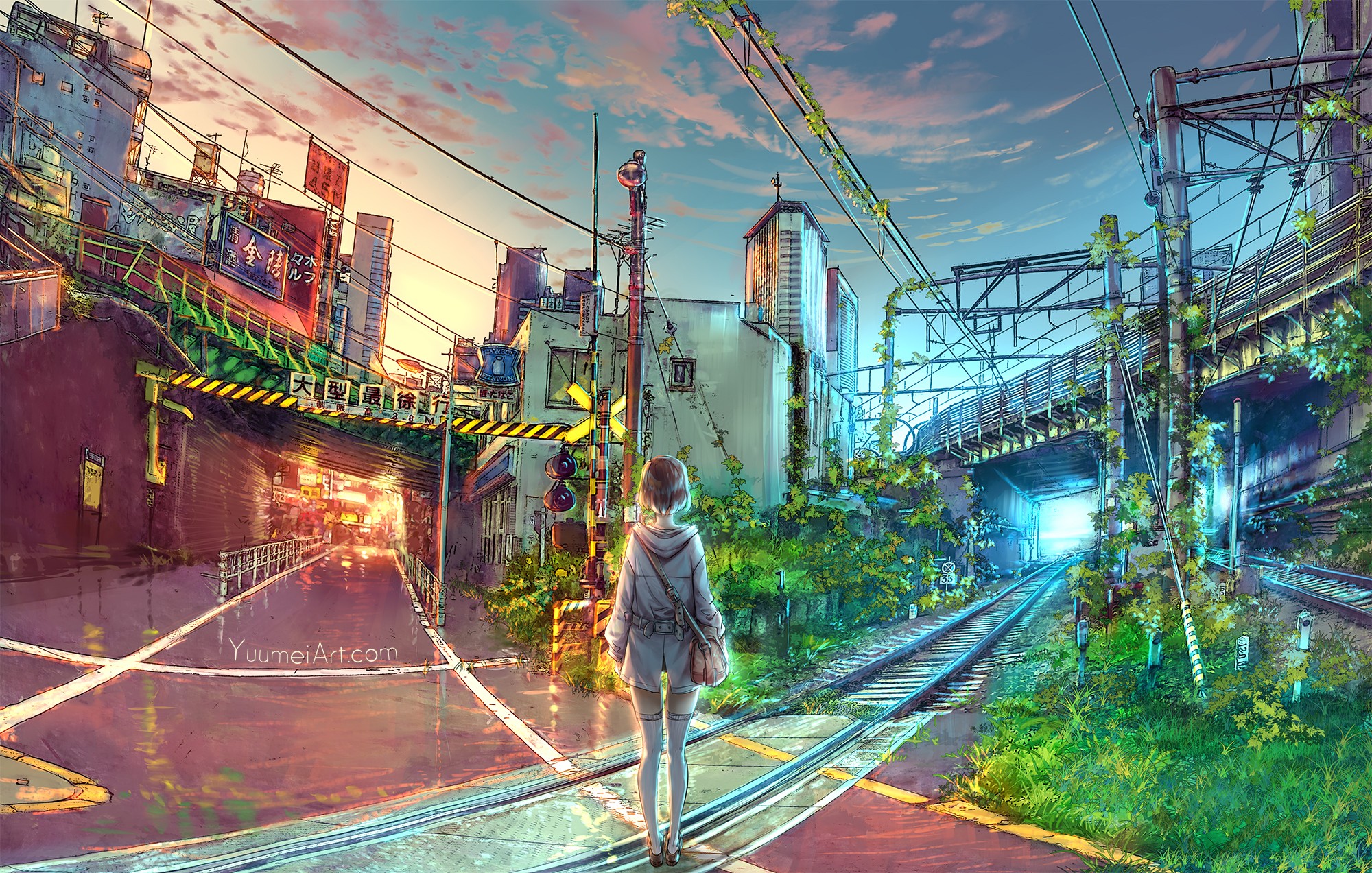 #Japan, #anime, #crossroads, wallpaper HD Wallpaper