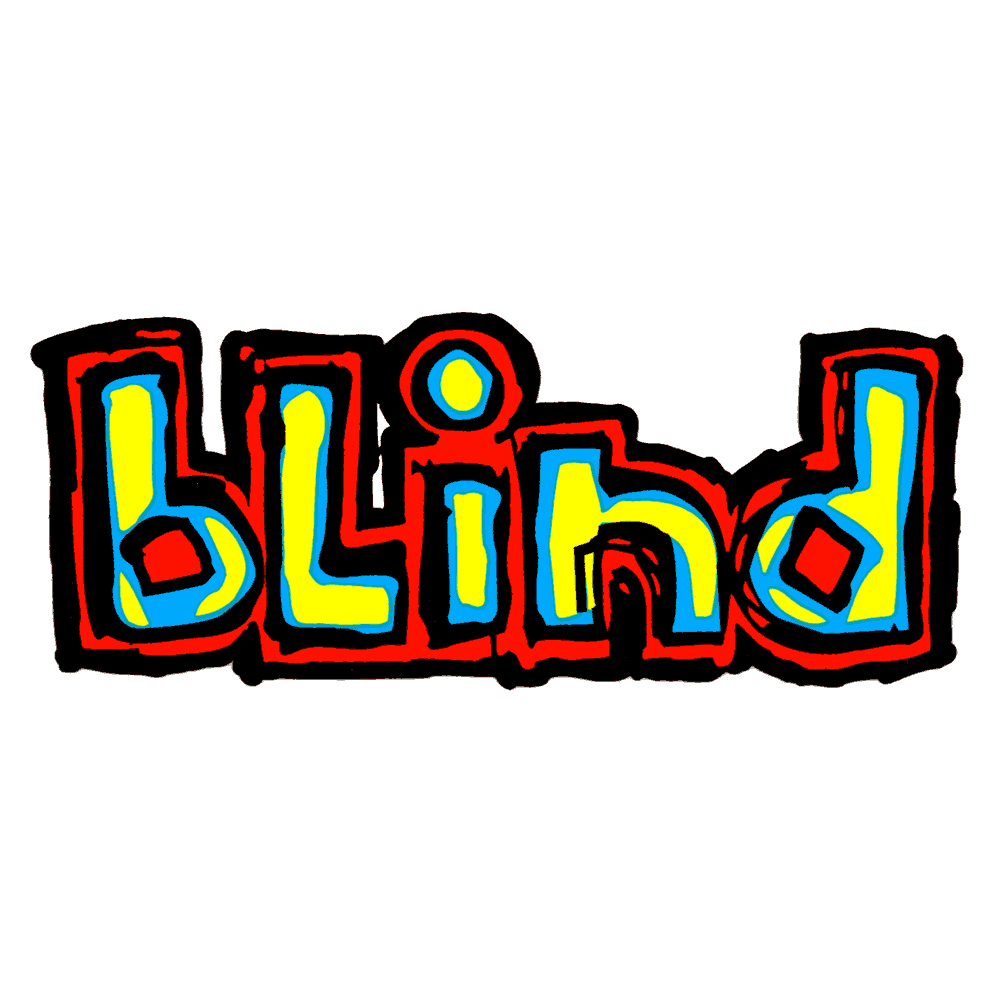 Blind Skateboards Logo Sticker 4.5 X 2