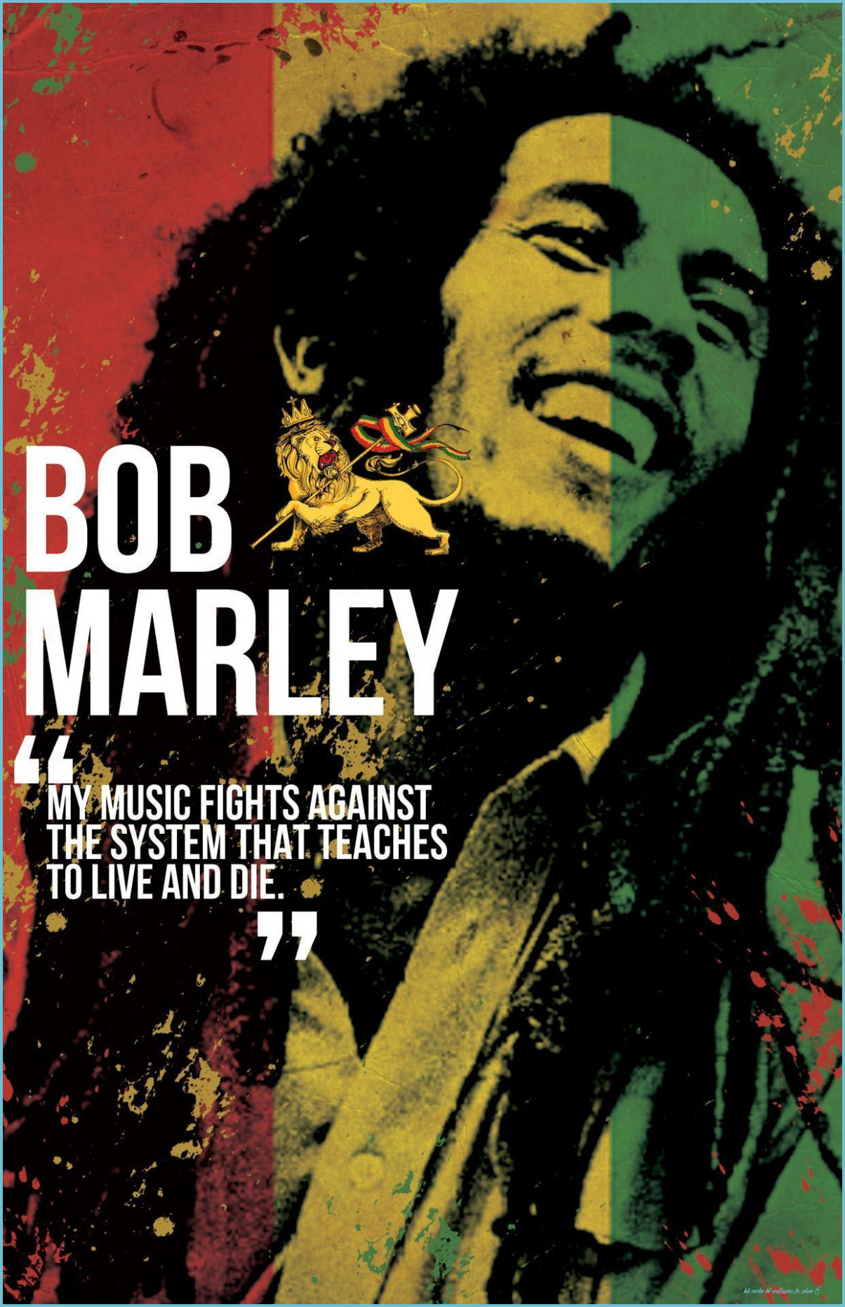 The Hidden Agenda Of Bob Marley HD Wallpaper For iPhone 13
