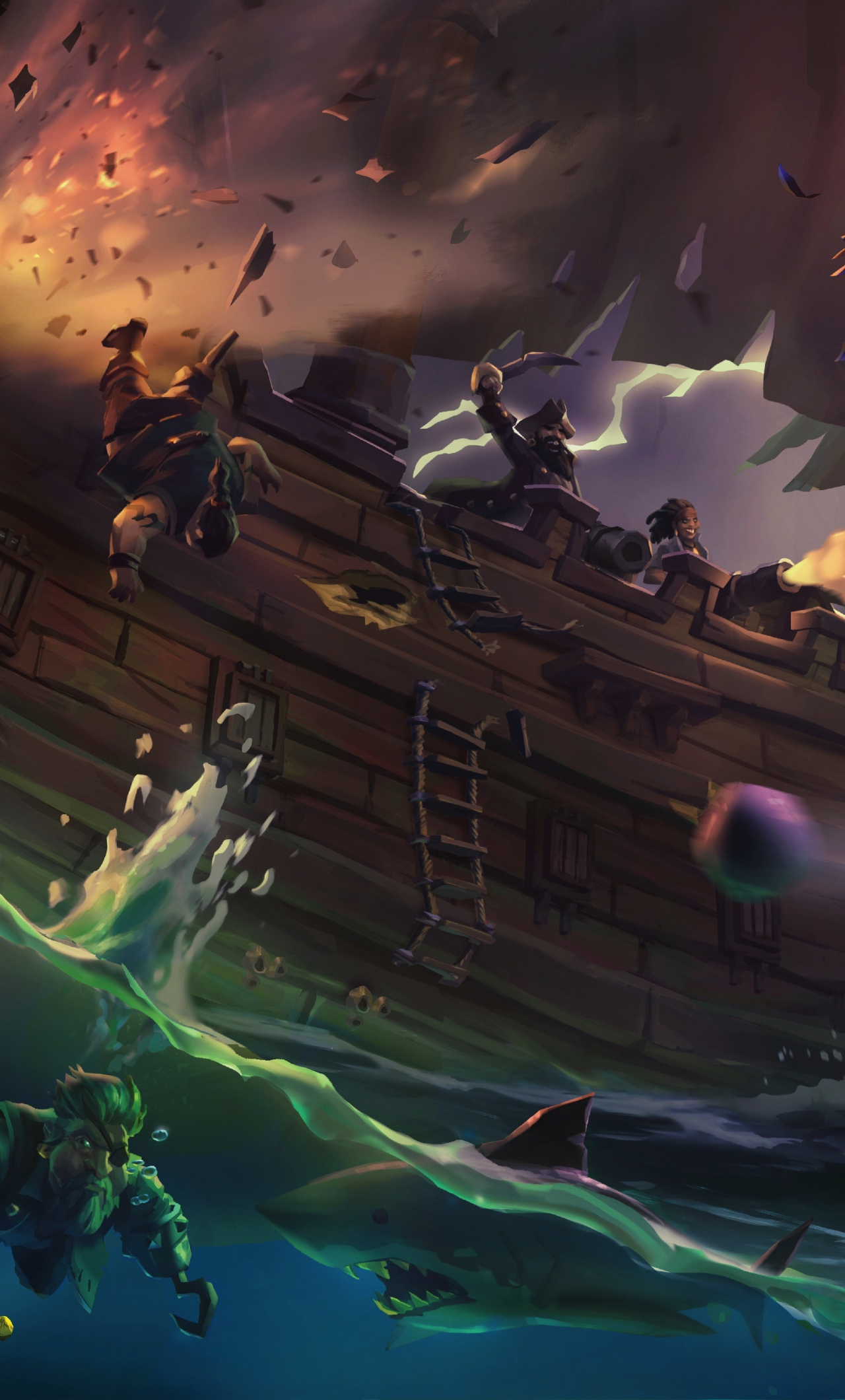 Download 1280x2120 wallpaper sea of thieves, ship, pirates, video game, iphone 6 plus, 1280x2120 HD image, background, 2785
