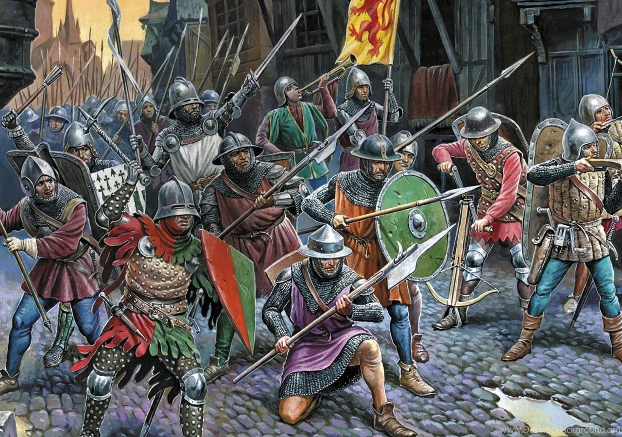 Fantasy Medieval Battle Art Wallpaper. Desktop Background