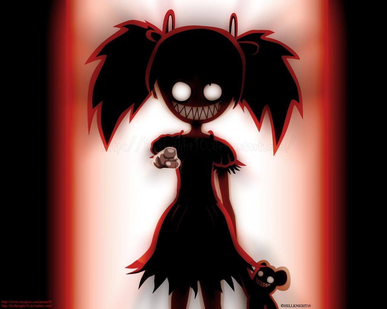 Cute Scary Anime Wallpaper Free Cute Scary Anime Background