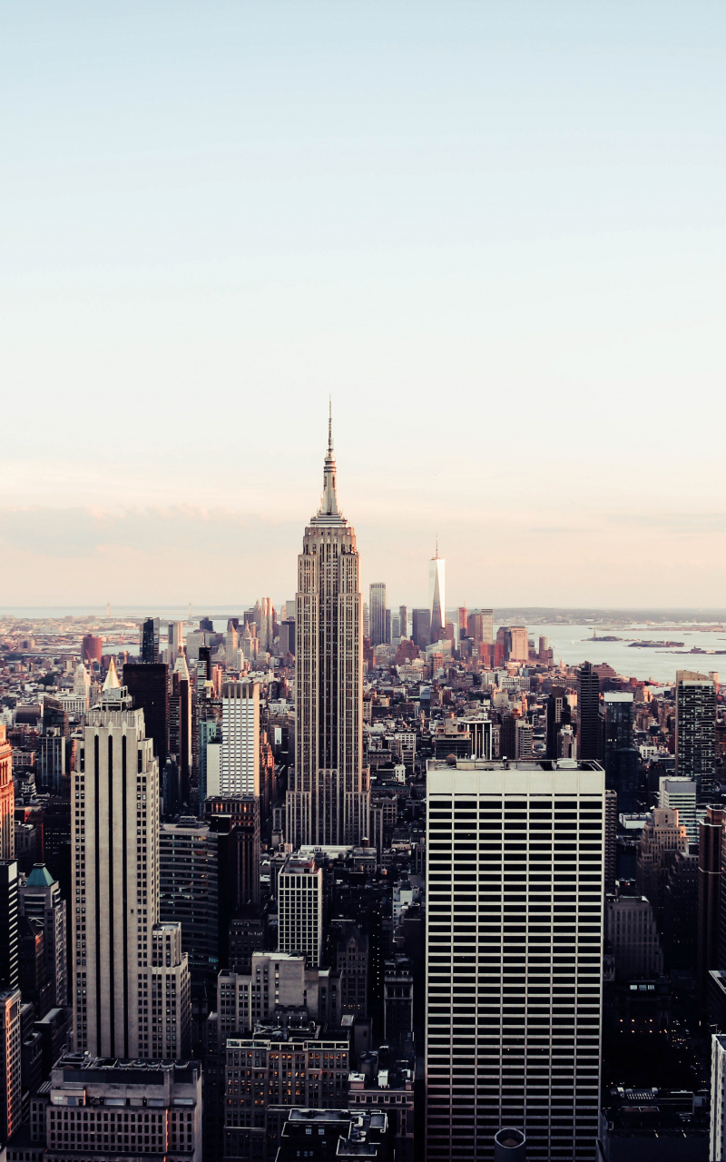 Download New York, Cityscape, Buildings, Empire State Building Wallpaper, 800x Samsung Galaxy Note GT N Meizu MX 2