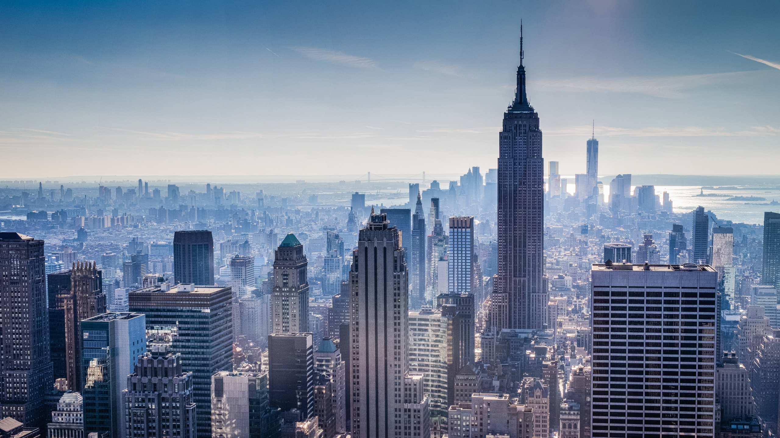 Download 2560x1440 wallpaper new york, city, skyscrapers, empire state building, dual wide, widescreen 16: widescreen, 2560x1440 HD image, background, 7758