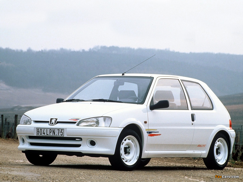 Peugeot 106 Rallye 1997–98 wallpaper (1024x768)