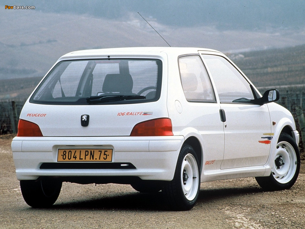 Peugeot 106 Rallye 1997–98 wallpaper (1024x768)