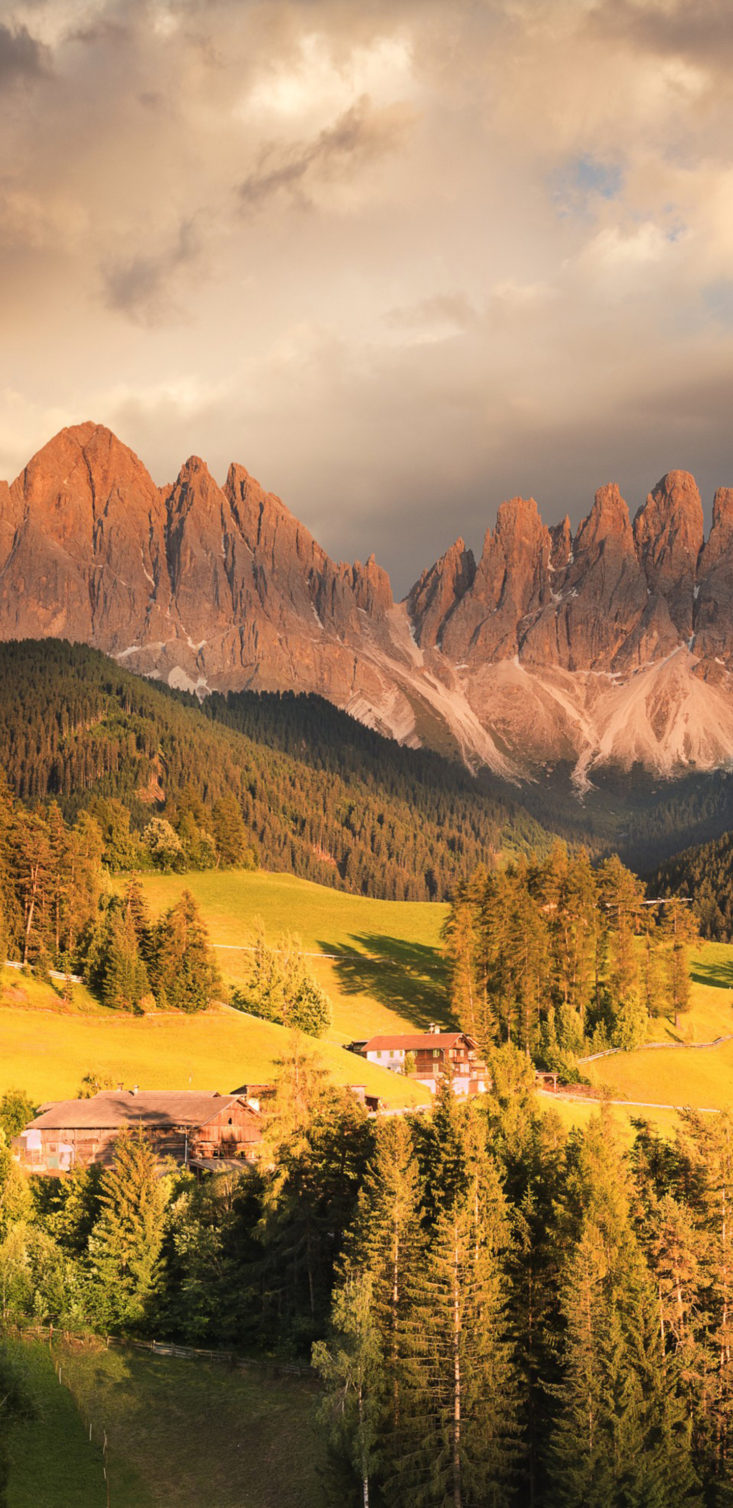 Italy Mountains Autumn Forests Houses Grasslands 4k Samsung Galaxy Note 9, 8, S9, S8, SQHD HD 4k Wallpaper, Image, Background, Photo and Picture