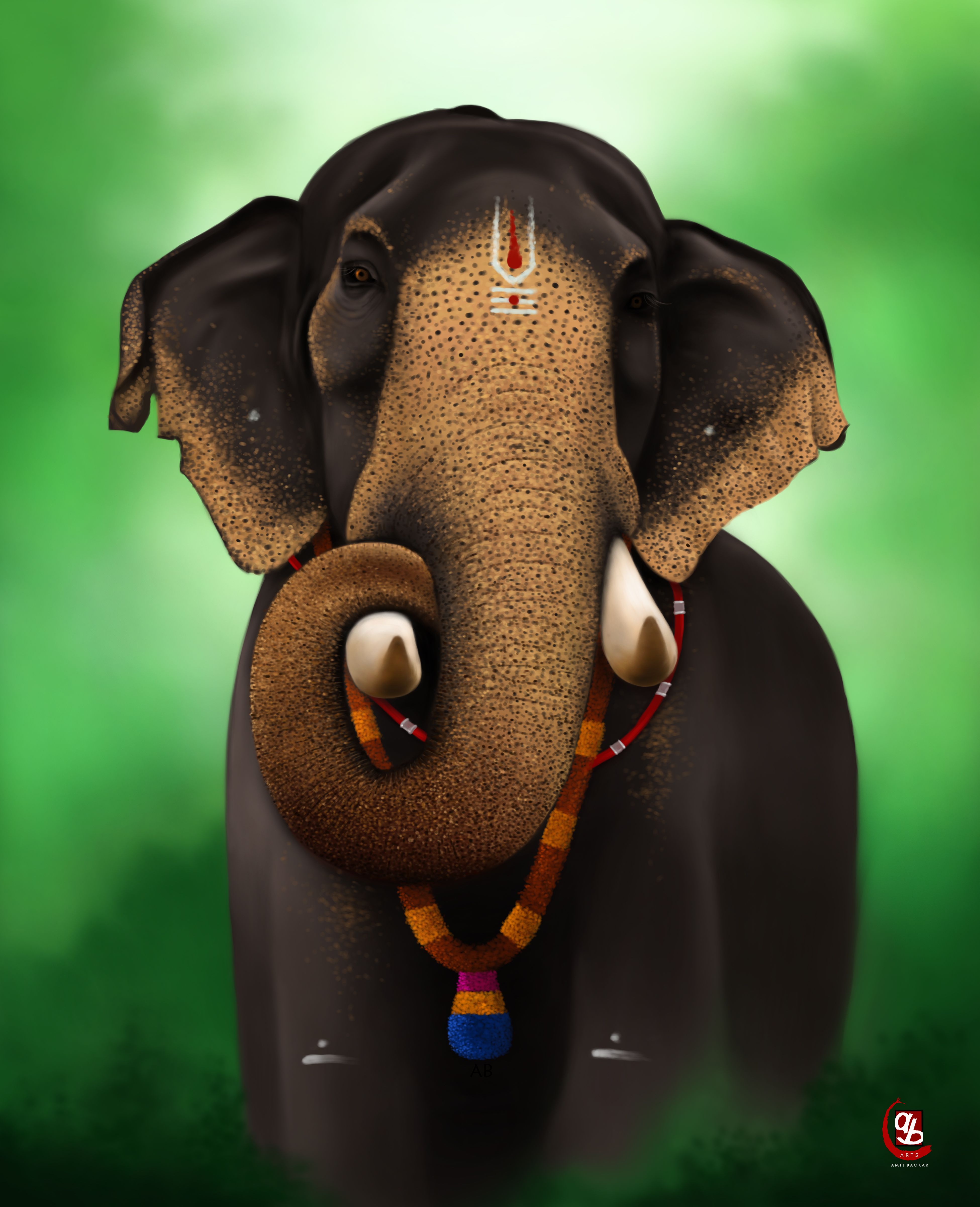 Vedic art ideas. vedic art, war elephant, myanmar art
