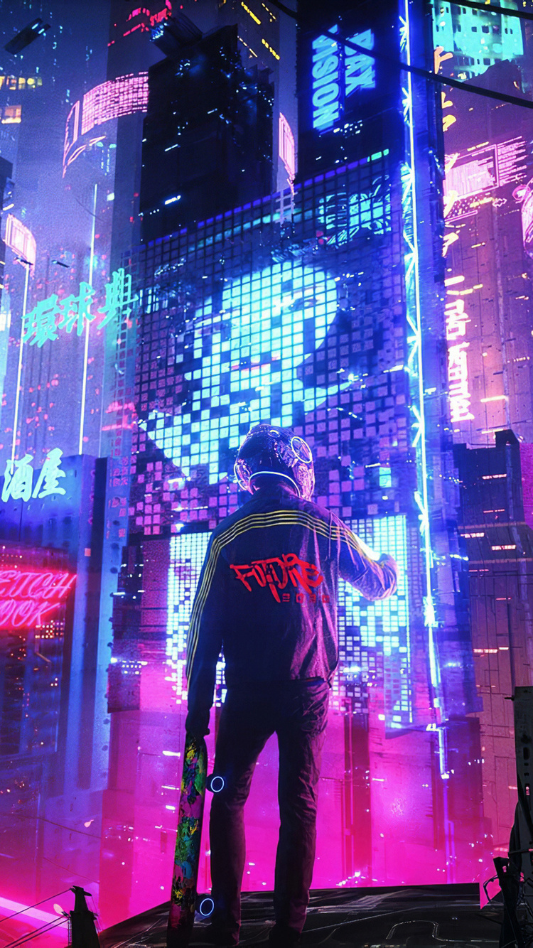 Neon City Pan 4k iPhone iPhone 6S, iPhone 7 HD 4k Wallpaper, Image, Background, Photo and Picture