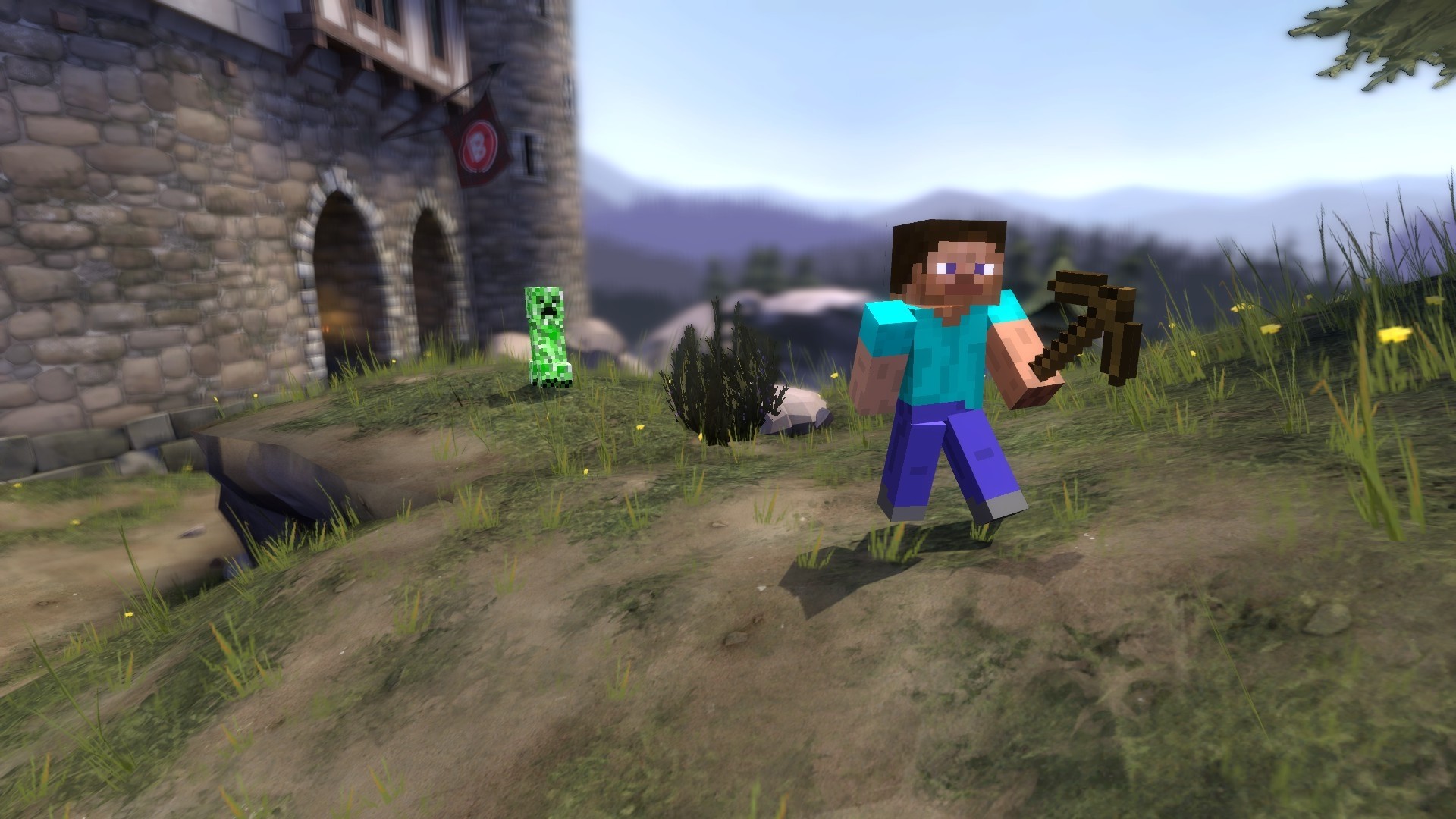 Gmod Minecraft Wallpaper Wallpaper Gmod