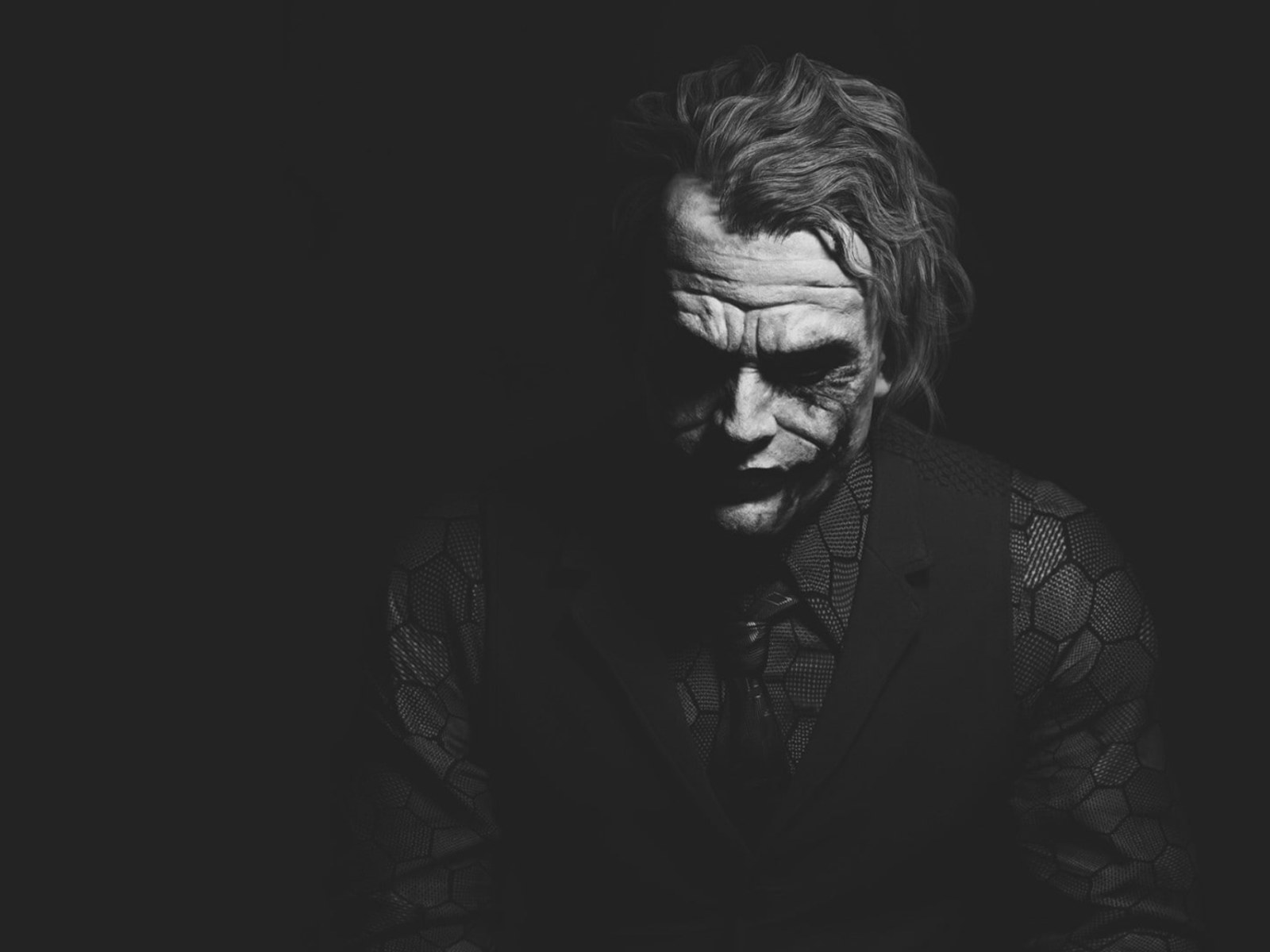 The Joker wallpaper heath ledger monochrome batman Movies • Wallpaper For You HD Wallpaper For Desktop & Mobile