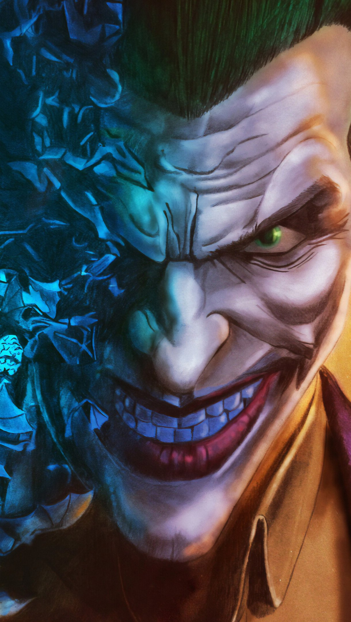 Joker fading into bats Wallpaper 4k Ultra HD