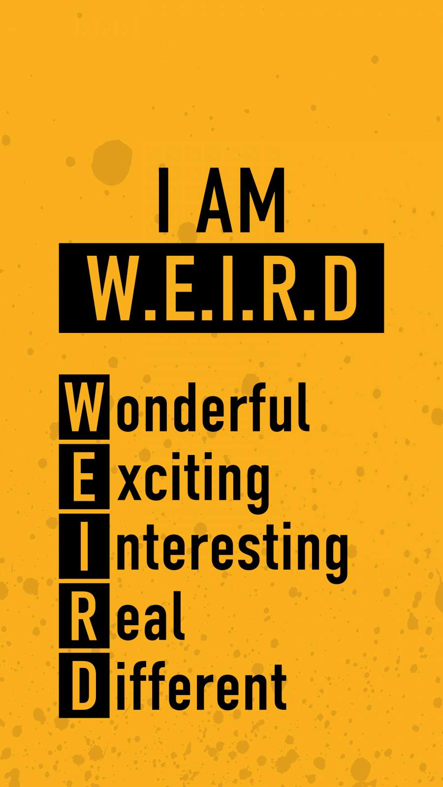 Stay Weird Cute Wallpaper for Phone  aesthetic phone wallpapers
