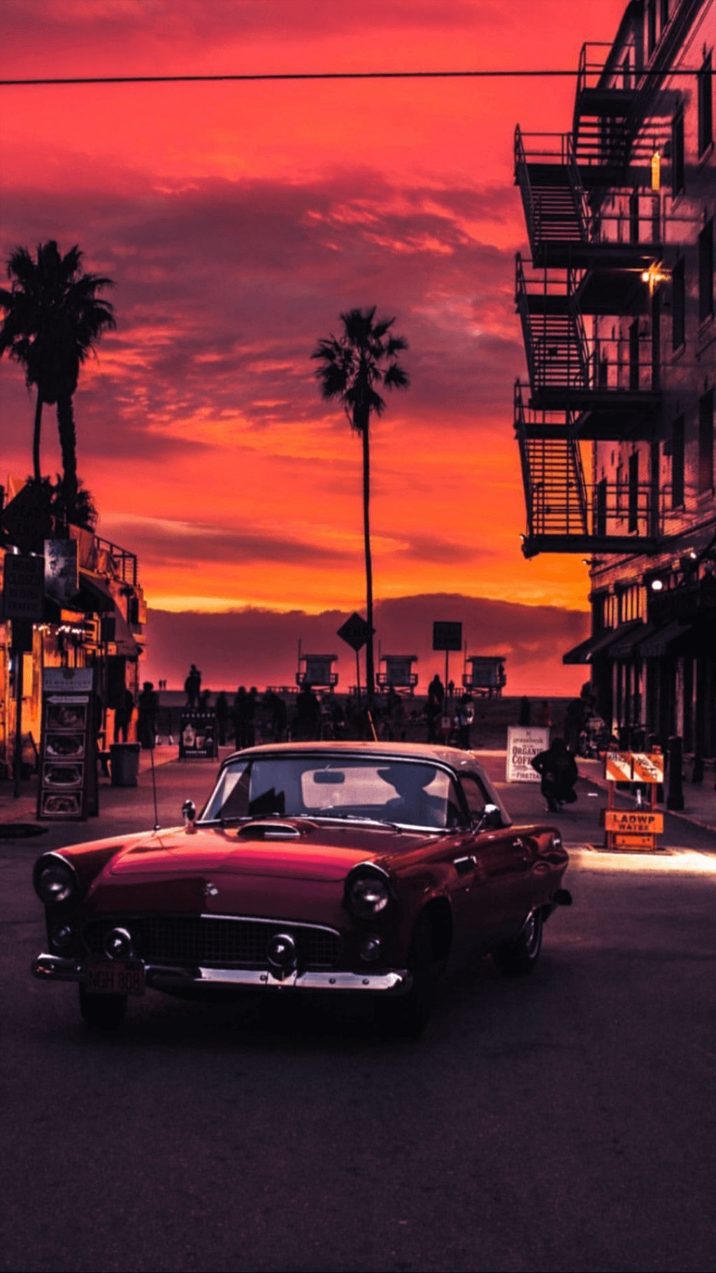 Car Sunset Wallpaper Free Car Sunset Background