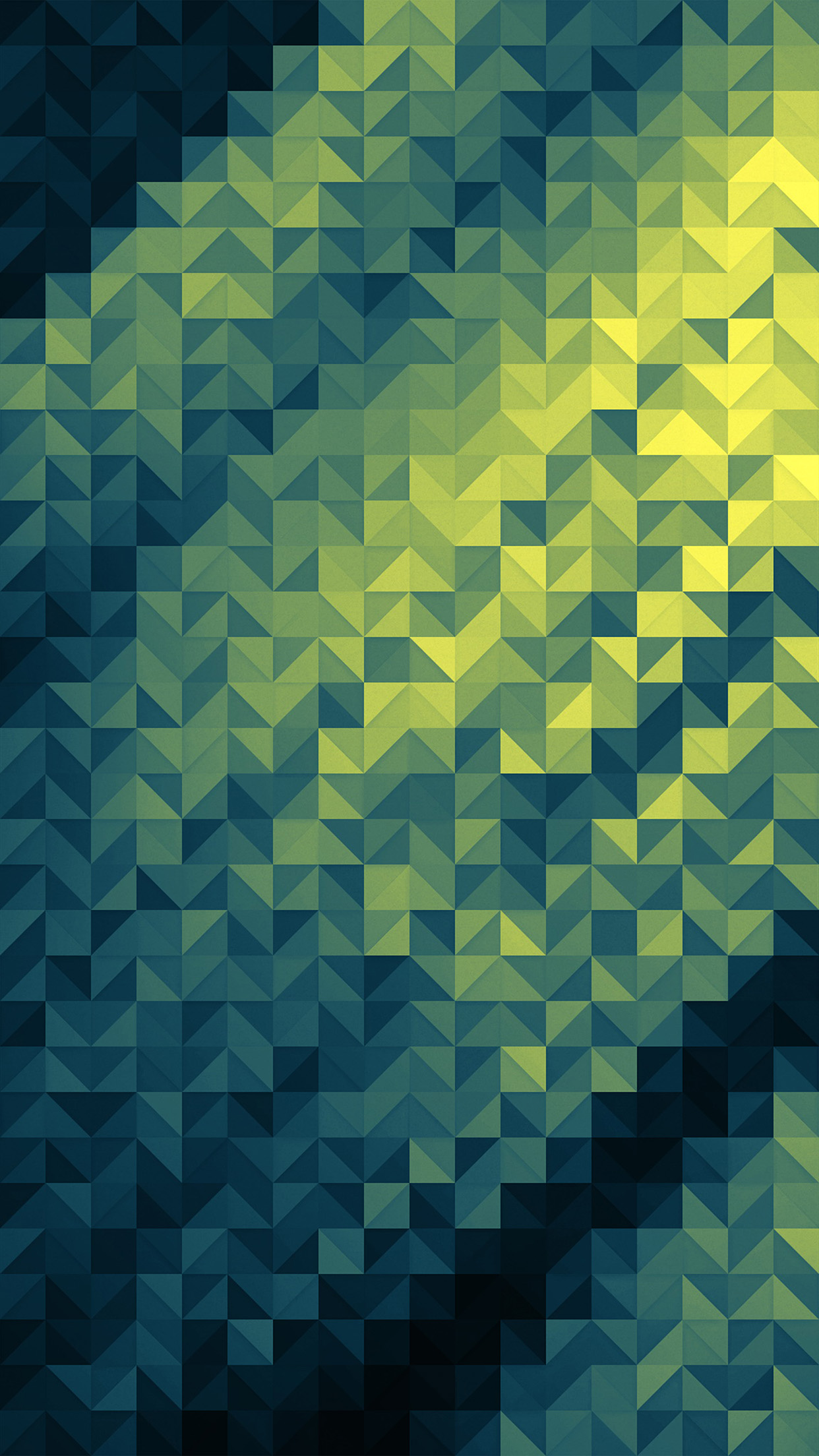 Polygon Dark Triangle Background Green Pattern Wallpaper