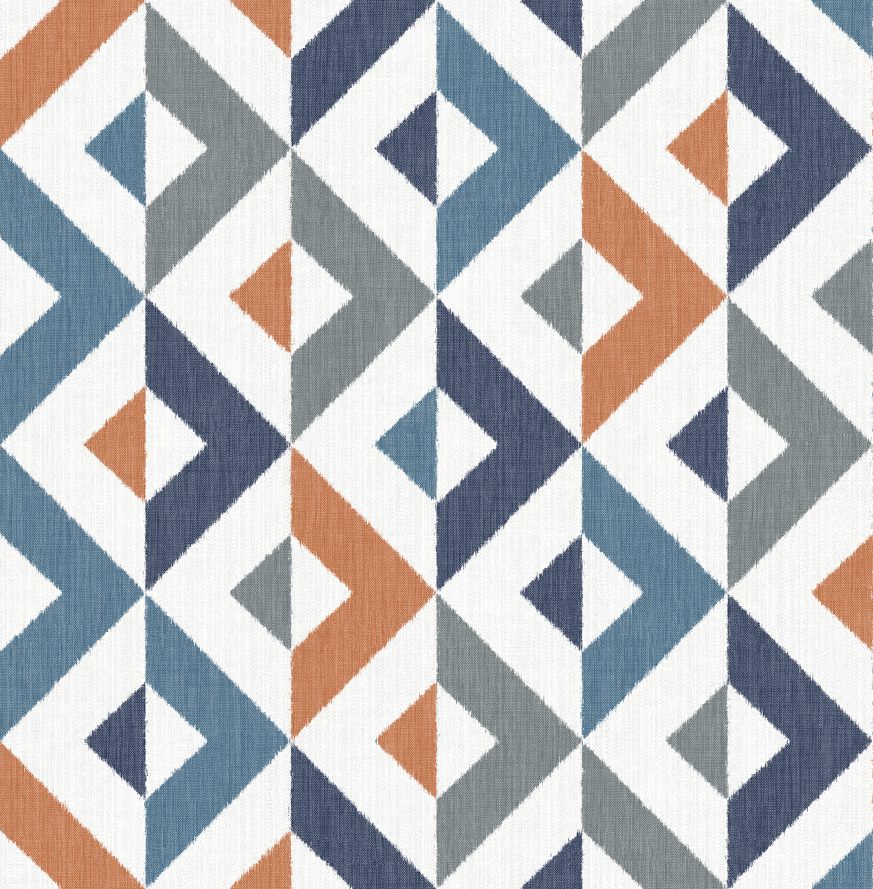 Seesaw Geometric Faux Linen Wallpaper