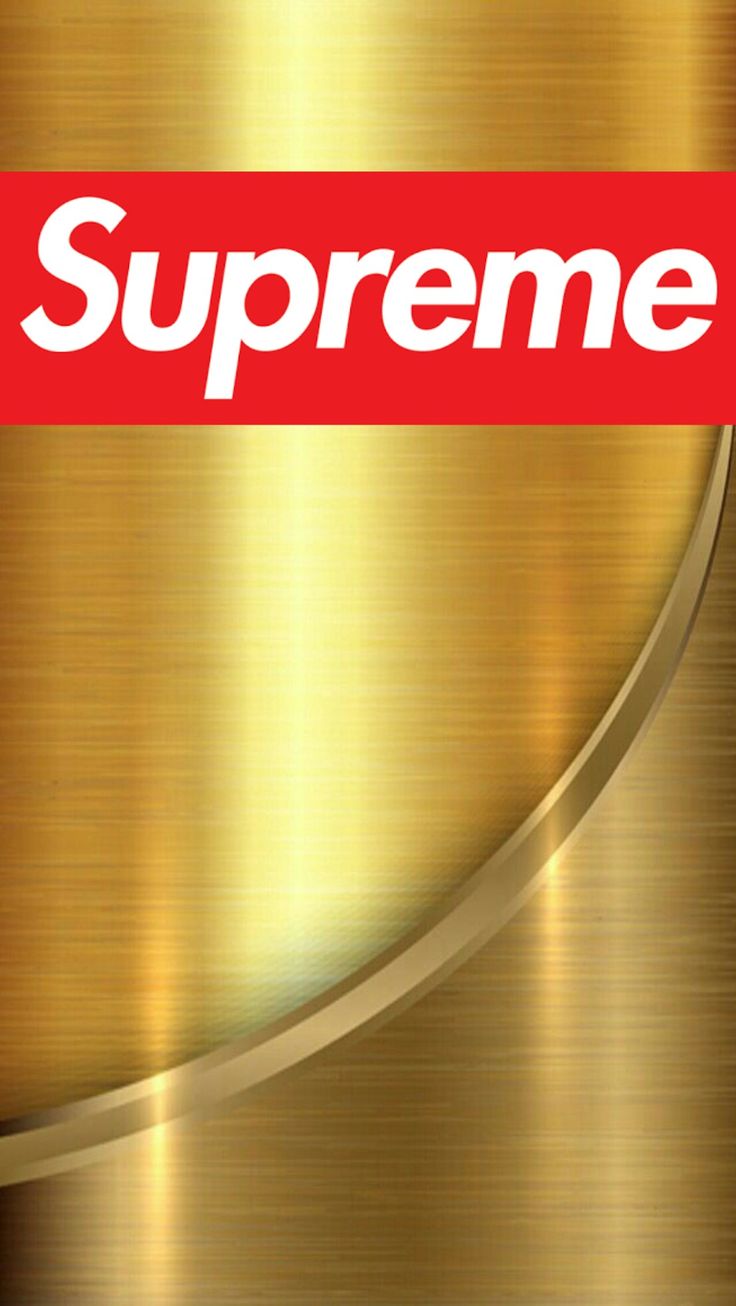 56+] Supreme iPhone Wallpaper Gold