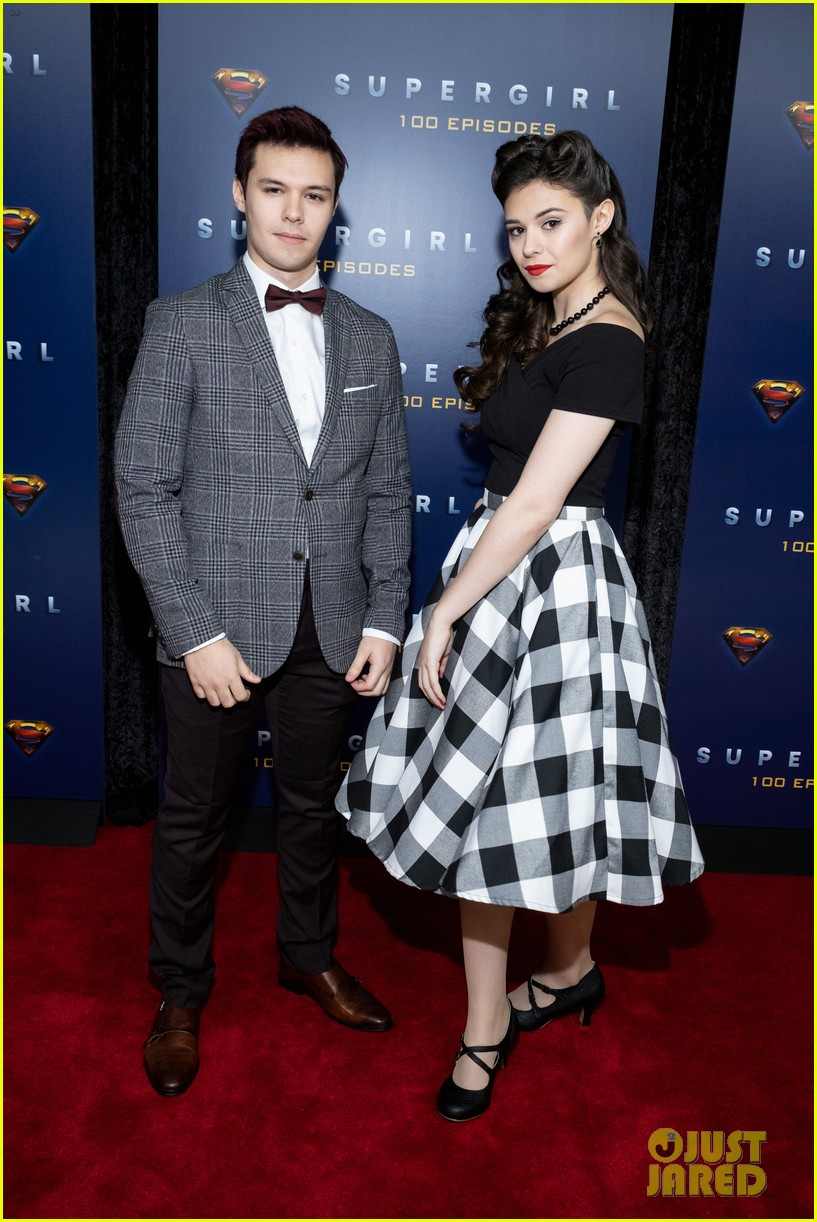 Melissa Benoist & 'Supergirl' Cast Hit 100 Episode Milestone!: Photo 1279248. Andrea Brooks, Azie Tesfai, Chris Wood, Chyler Leigh, David Harewood, Elizabeth Tulloch, Greg Berlanti, Jesse Rath, Julie Gonzalo, katie mcgrath