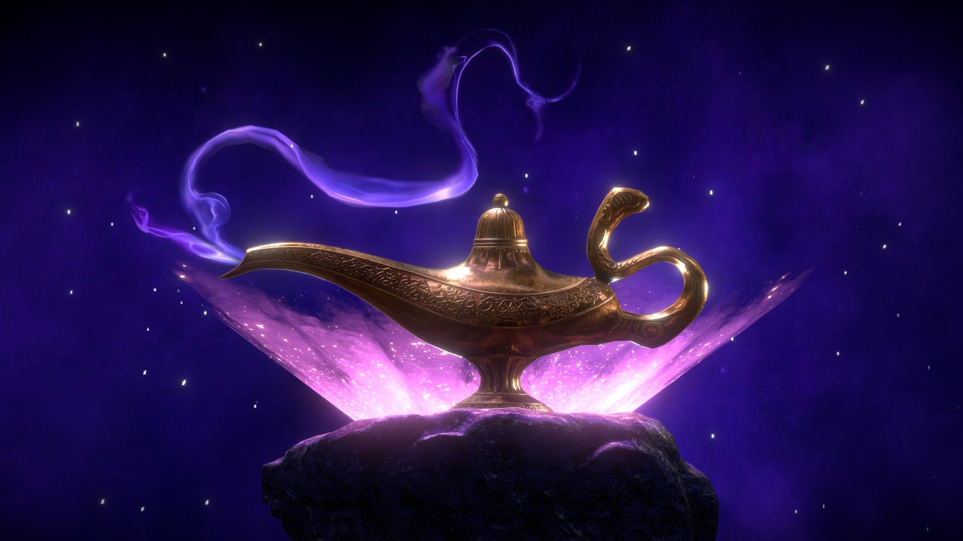 Aladdin's Magic Lamp model by Alok [8dee95b]