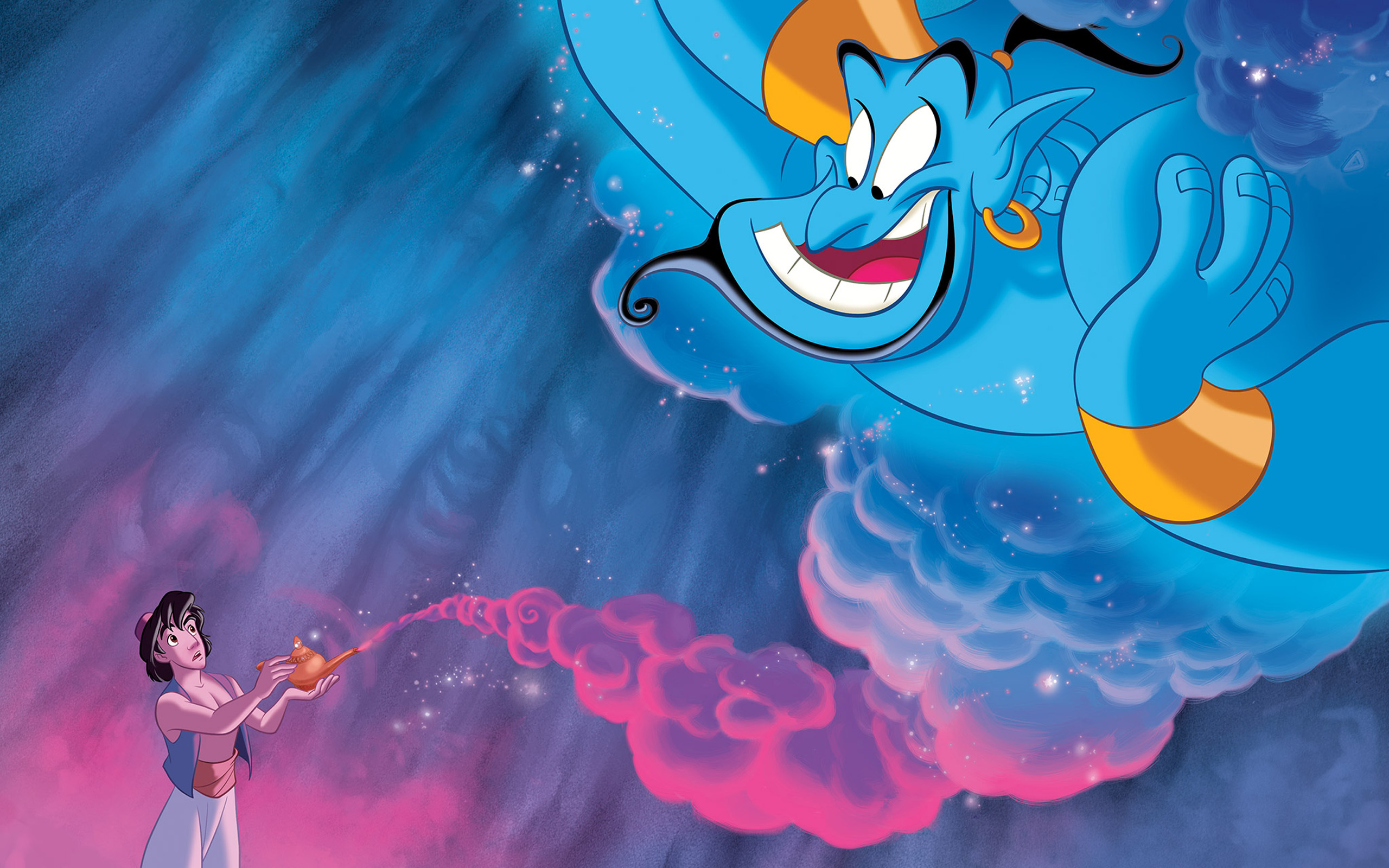 Aladdin And The Spirit Of Magic Lamp Disney Wallpaper HD 2560x1600, Wallpaper13.com