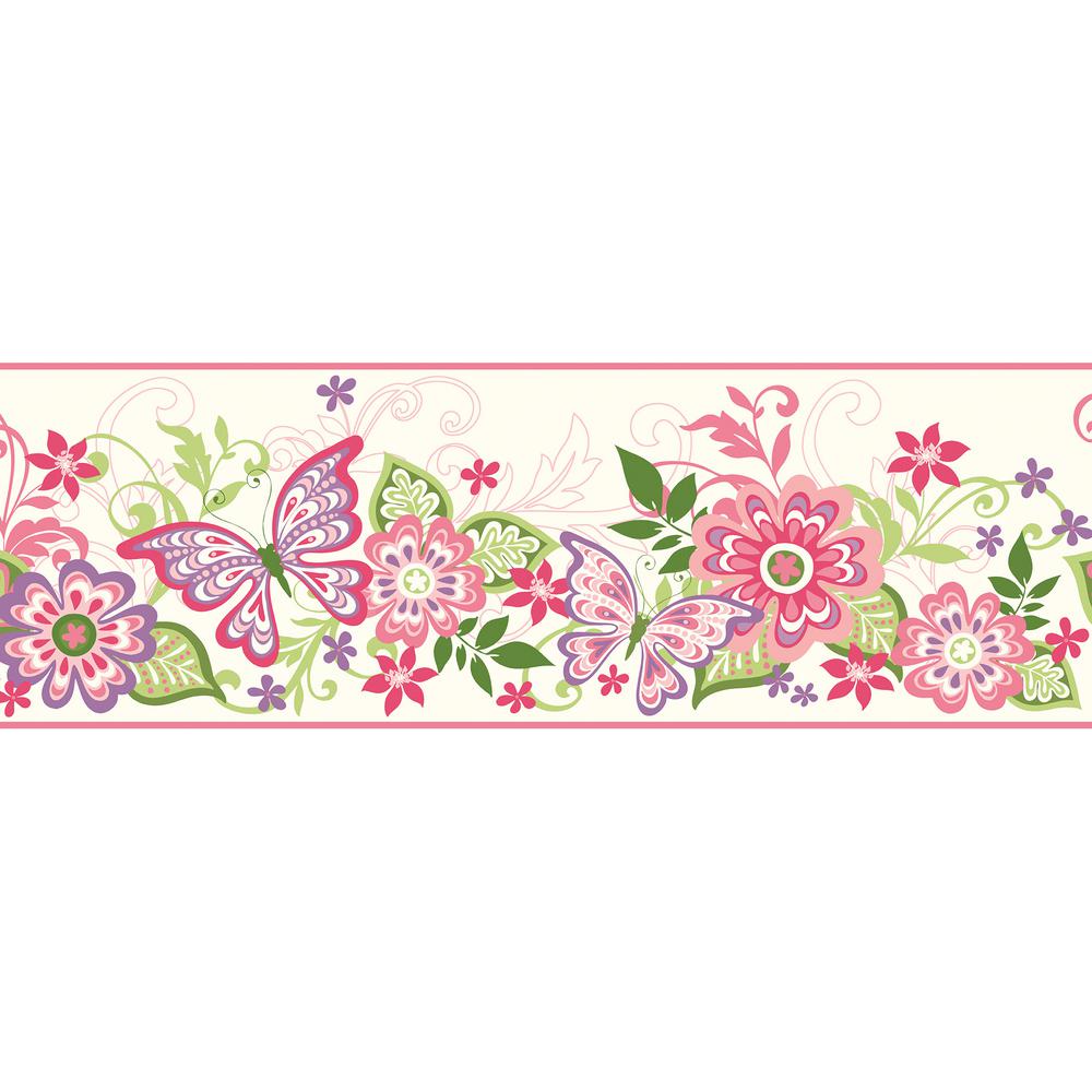 Flower Border Wallpaper