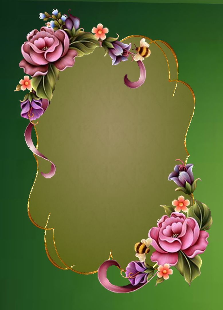 framesandborders. Flower frame, Flower phone wallpaper, Frame border design