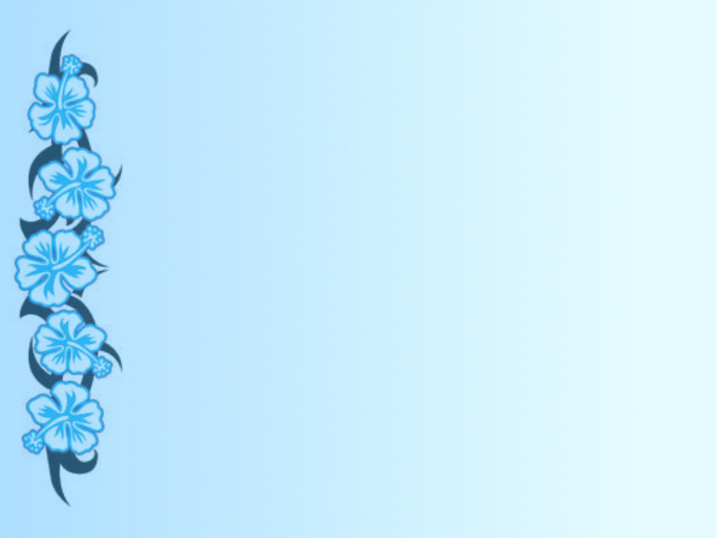Blue floral border design Free PPT Background for your PowerPoint