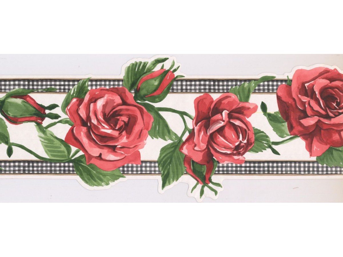 Rose Flower Wallpaper Border IG75172B