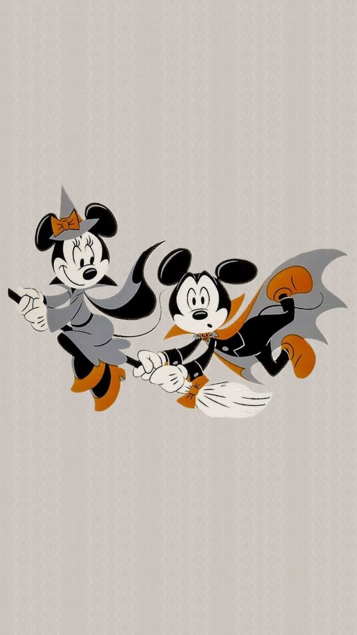 Mickey y Minnie Halloween #Disney #Halloween #Background #Fondo. Halloween wallpaper background, Halloween desktop wallpaper, Halloween wallpaper iphone