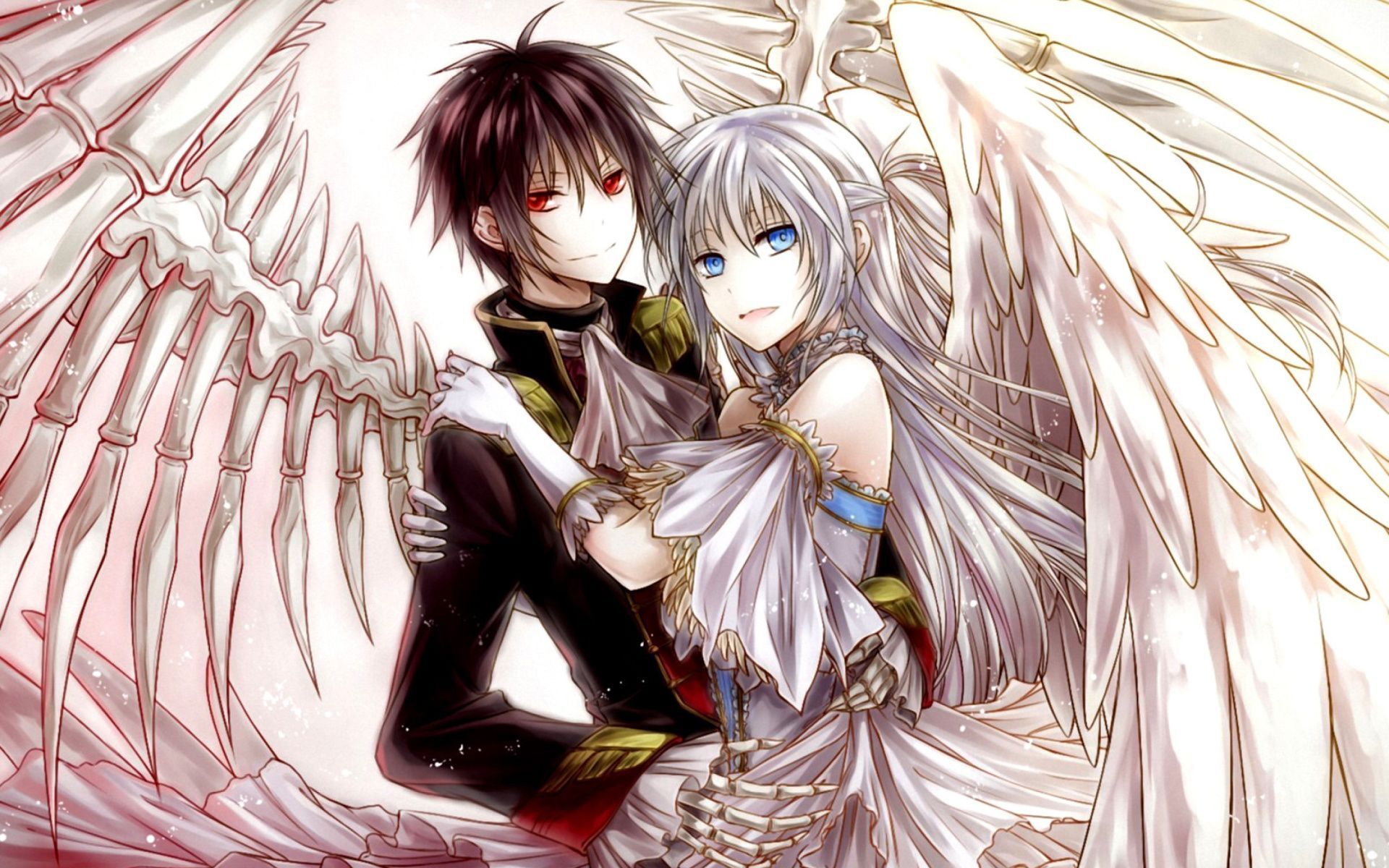 Super Cute Anime Couple Wallpaper