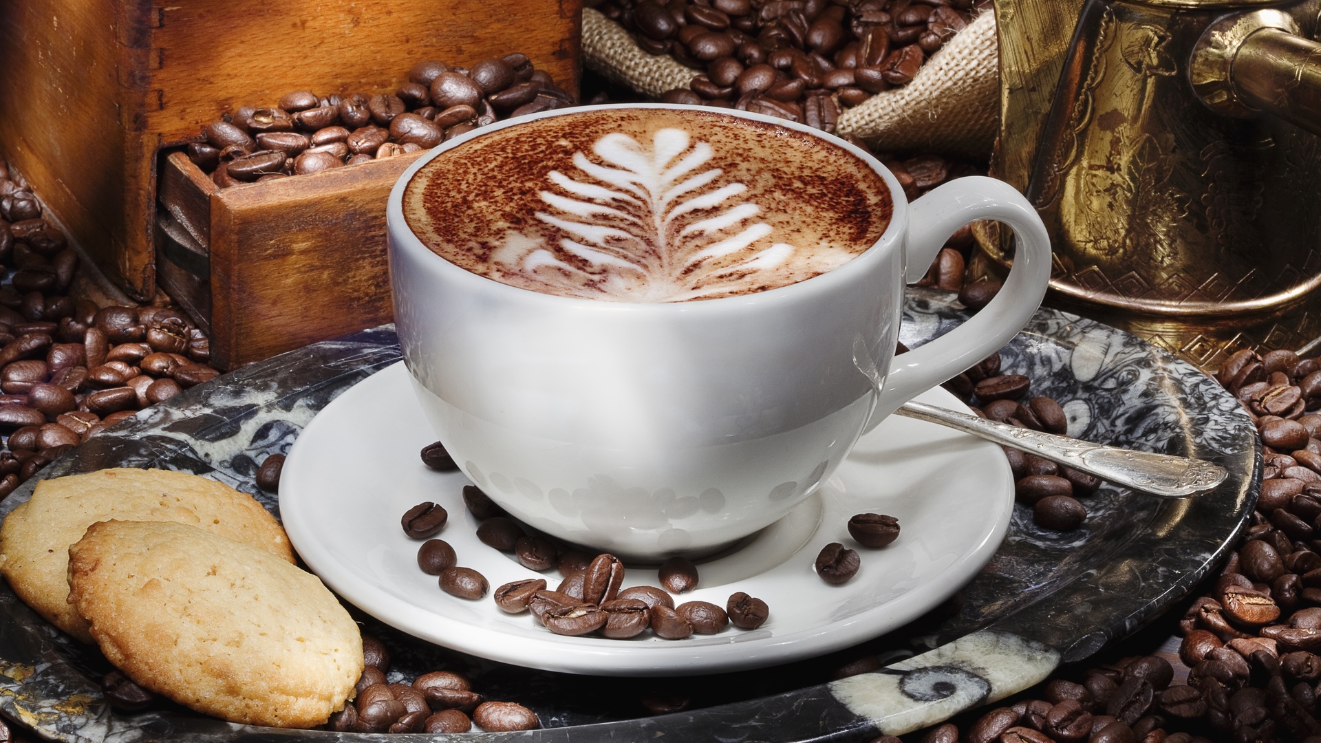 latte art HD wallpaper, background