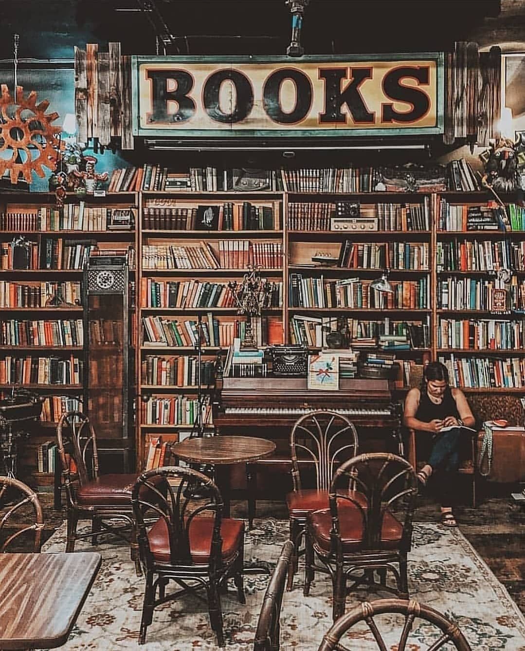 The Best Bookstores in All 50 States. Bookstore cafe, Book cafe, Library aesthetic