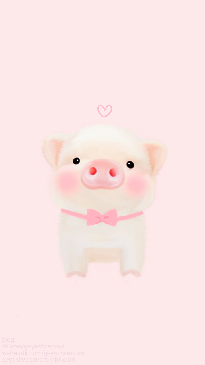 Kawaii Pig Wallpaper