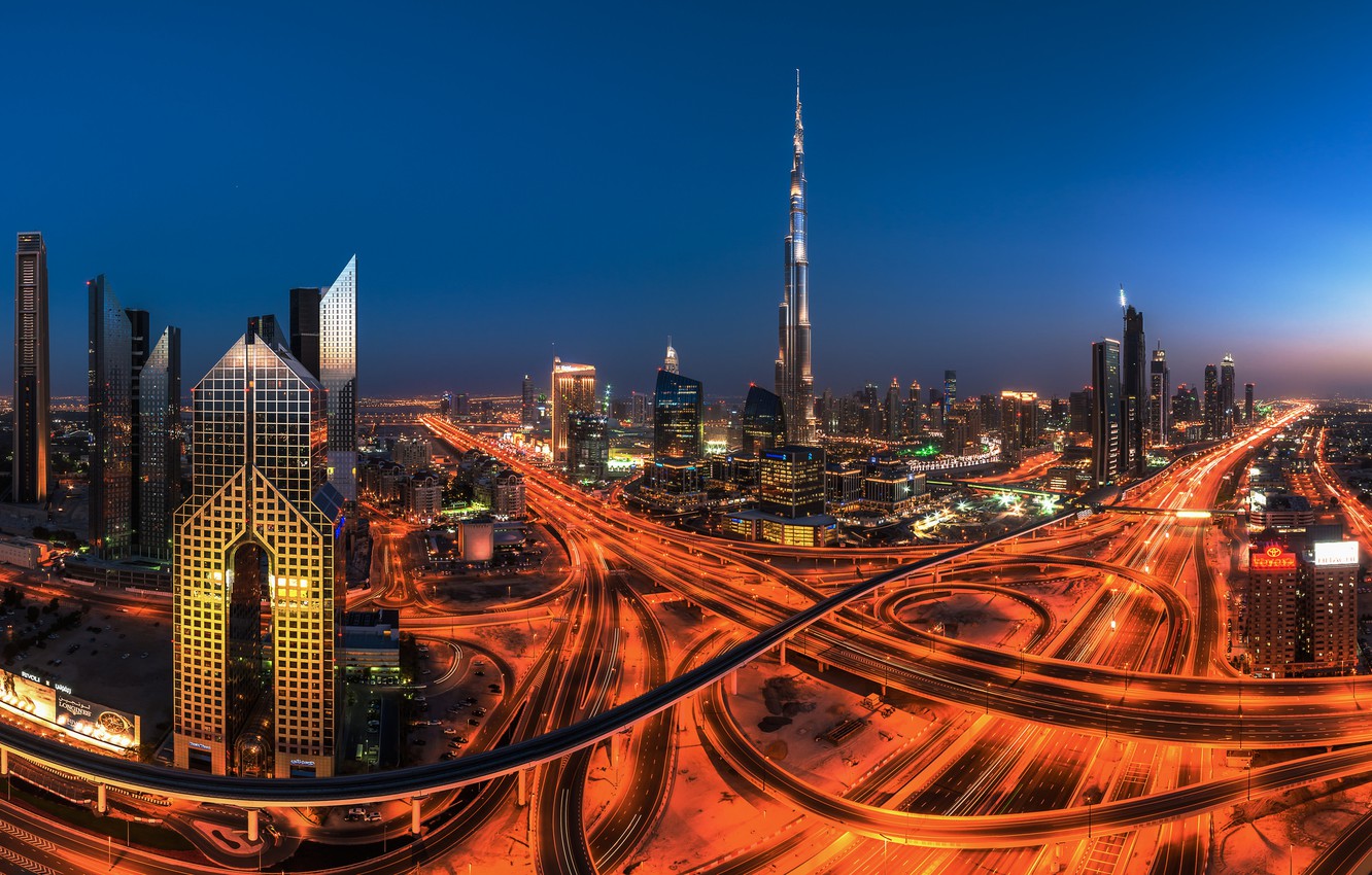 Wallpaper Dubai, Skyline, Marina image for desktop, section город
