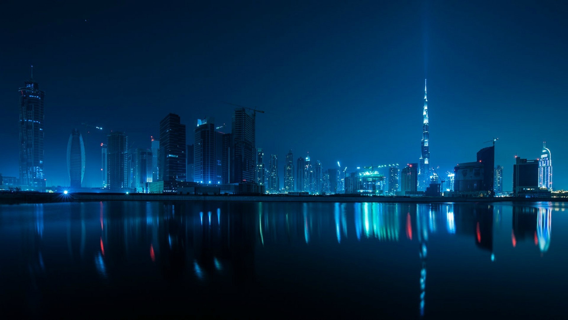 Dubai Skyline at night