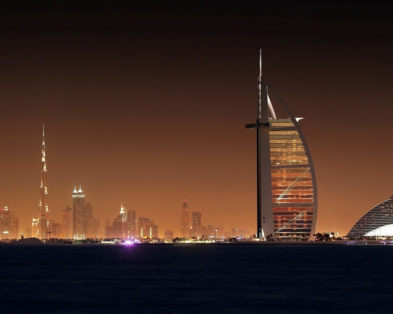 Desktop Wallpaper Dubai City In Night City, HD Image, Picture, Background, Lsxixd