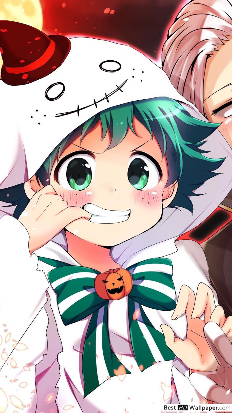 My Hero Academia Midoriya & Shoto Todoroki (Halloween) HD wallpaper download
