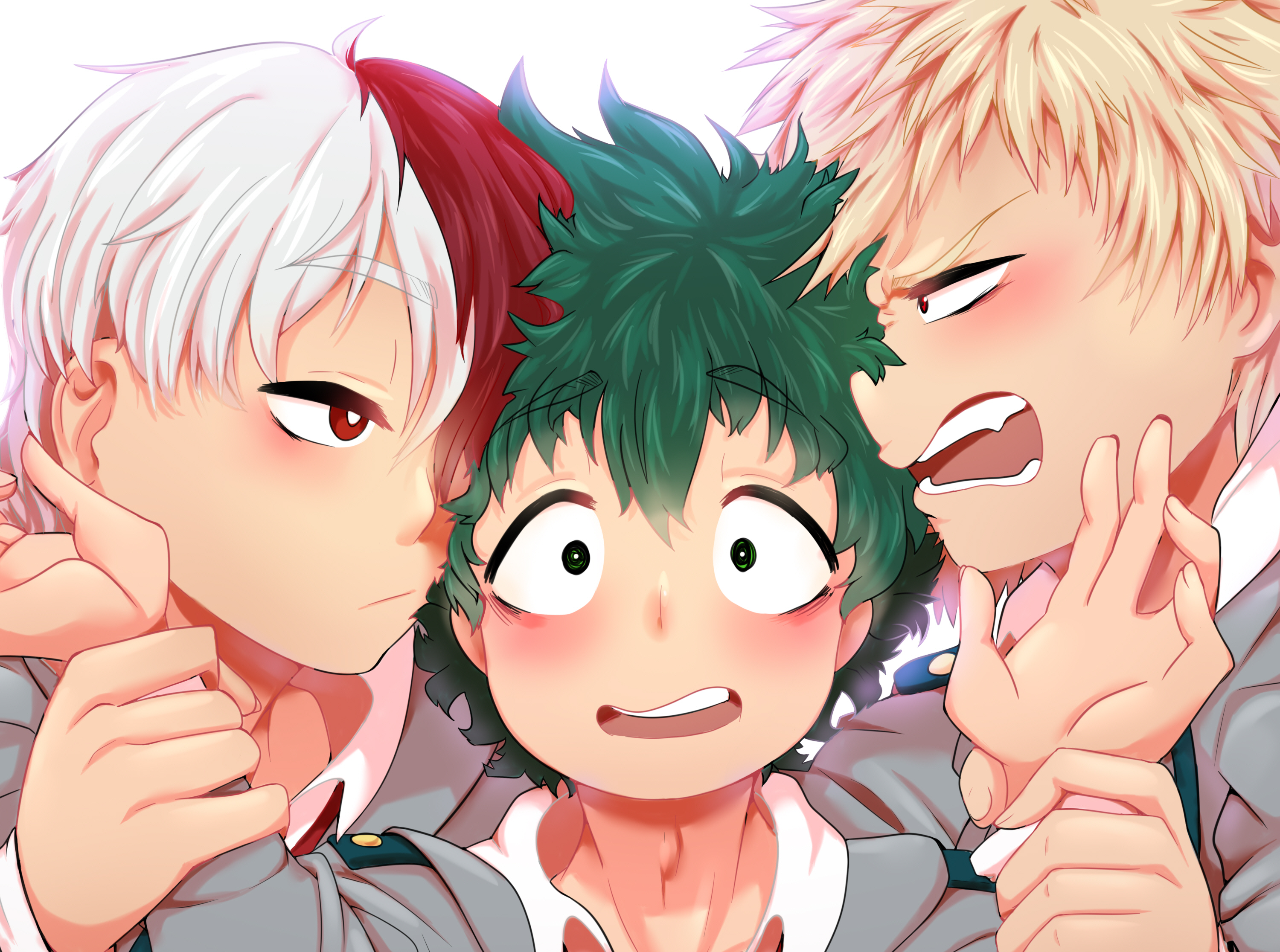 Izuku Midoriya, Shouto Todoroki, Katsuki Bakugou wallpaper. Mocah HD Wallpaper