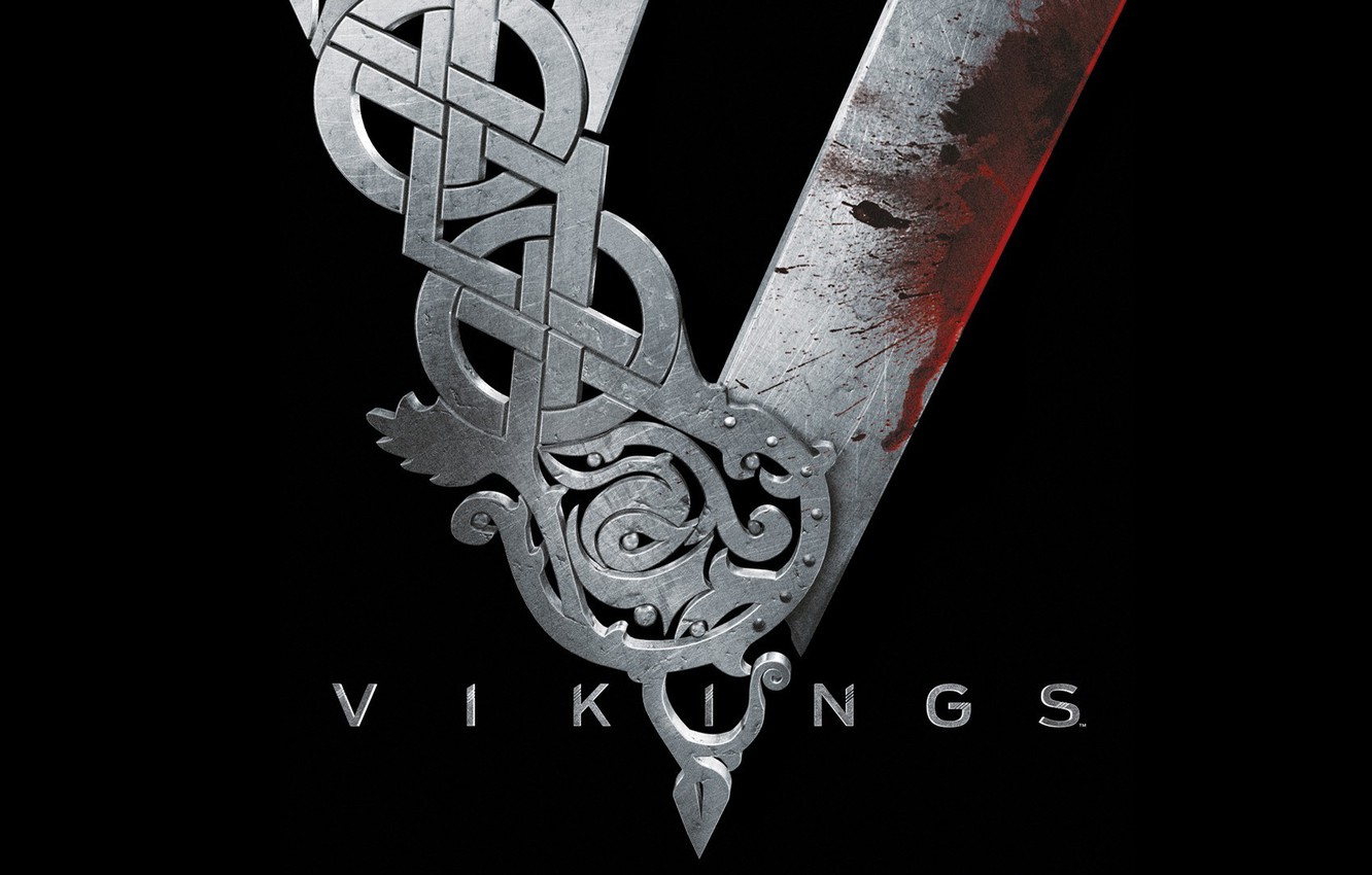 Wallpaper metal, black, blood, the series, Vikings, The Vikings image for desktop, section фильмы