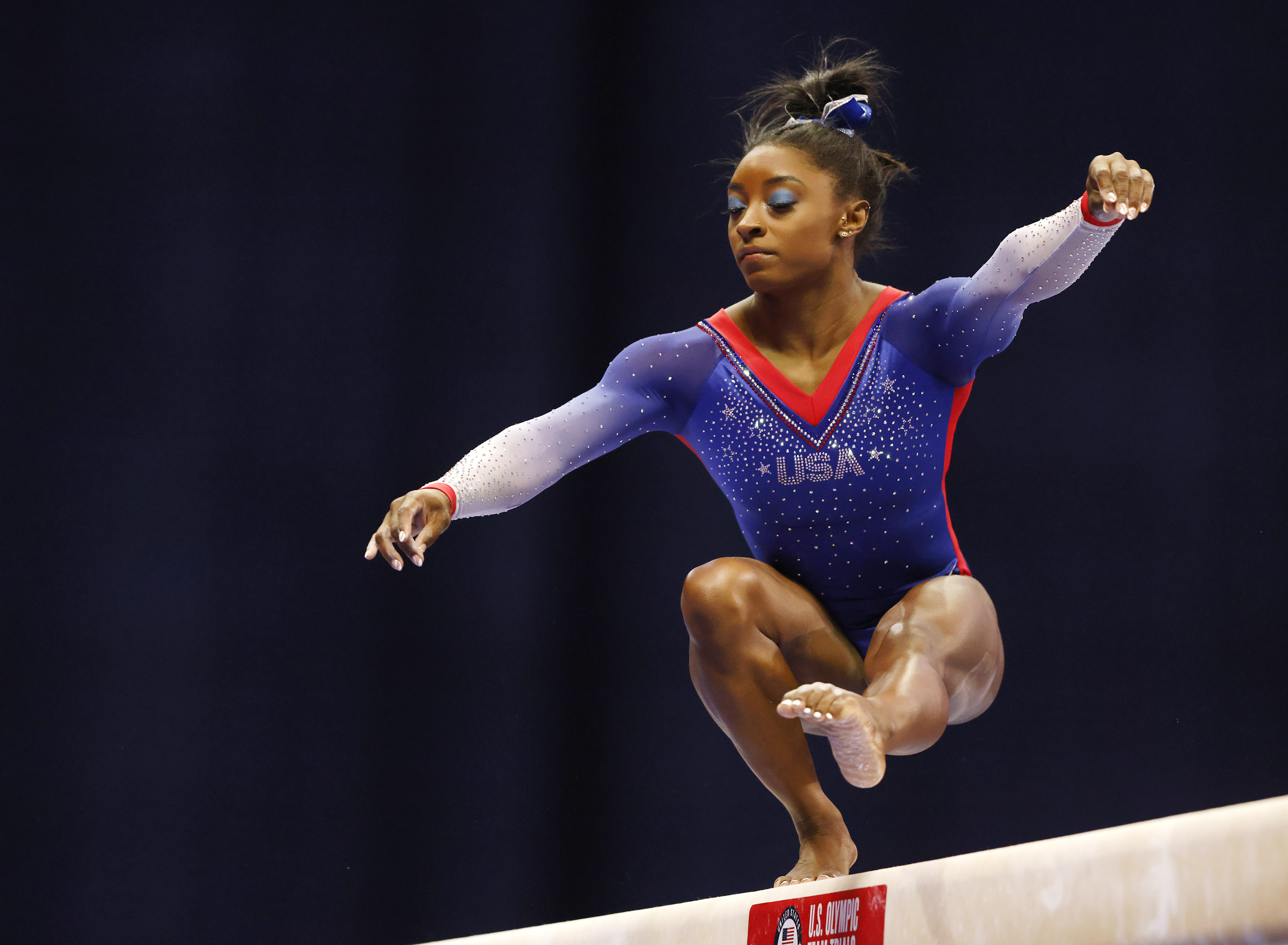Texans Simone Biles, Jordan Chiles dominate first day of U.S. gymnastics Olympic trials