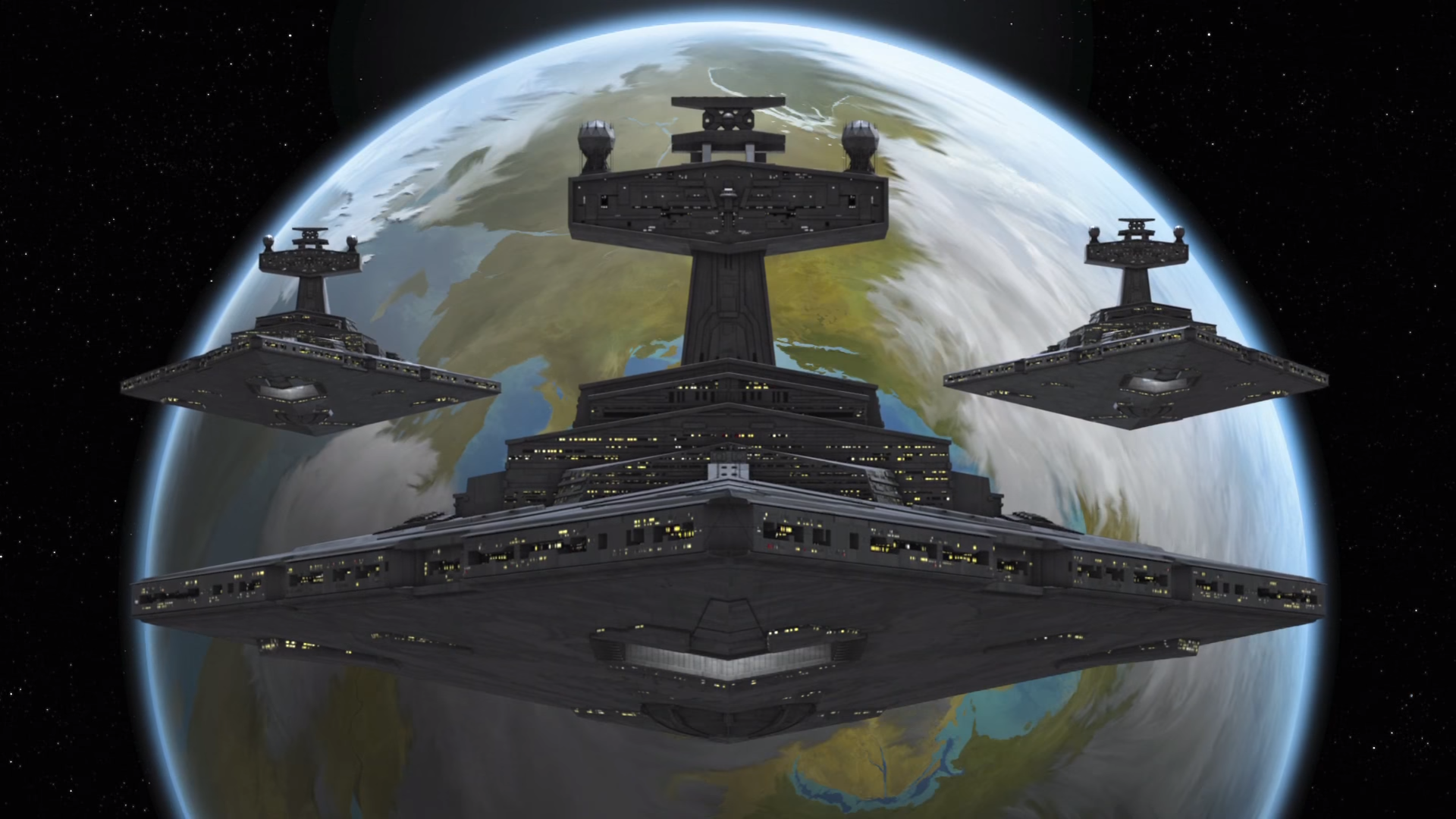 Imperial Star Destroyer Trio (1920x1080): wallpaper